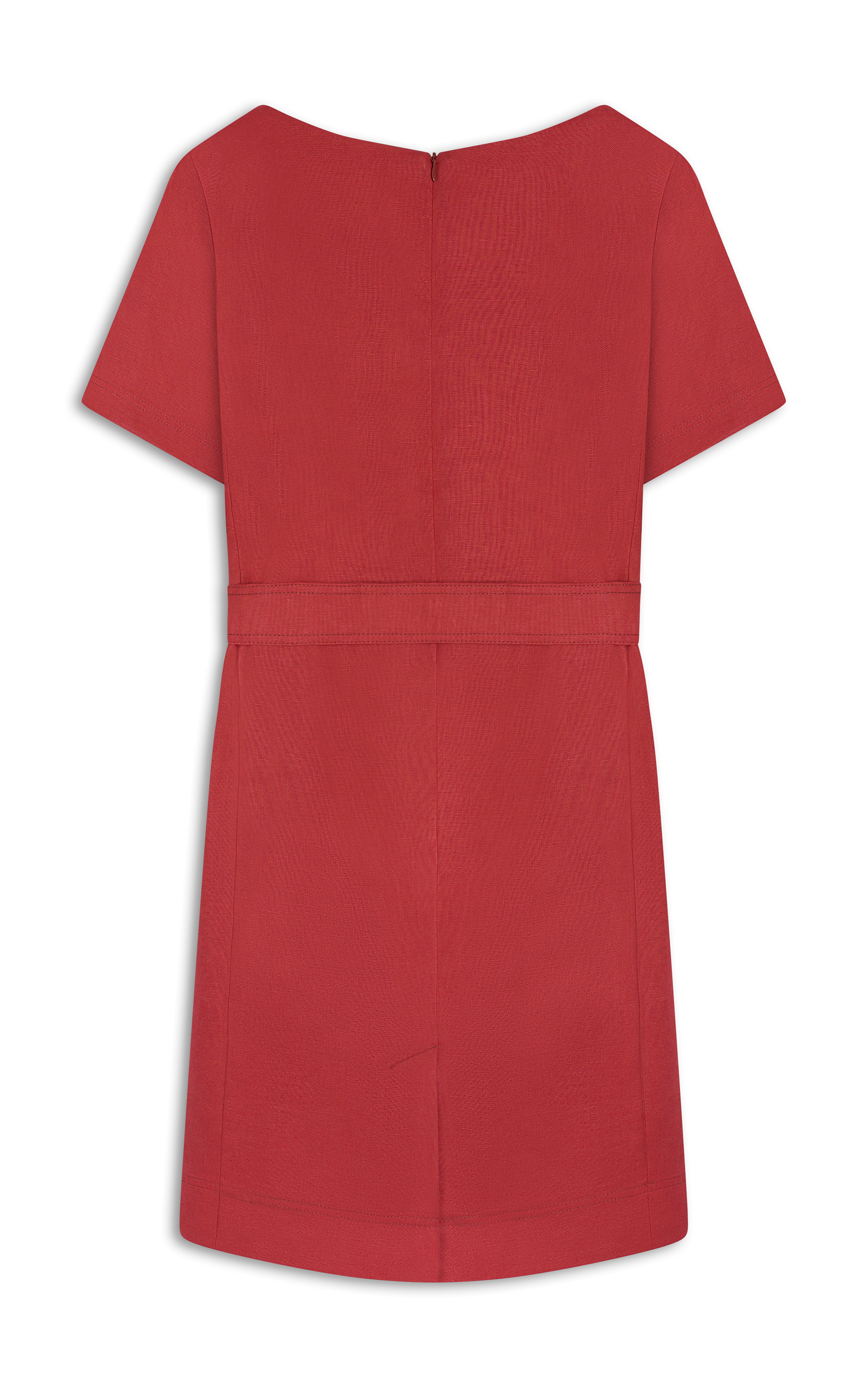 Vestido Beatrice  Puro Linho Vinho