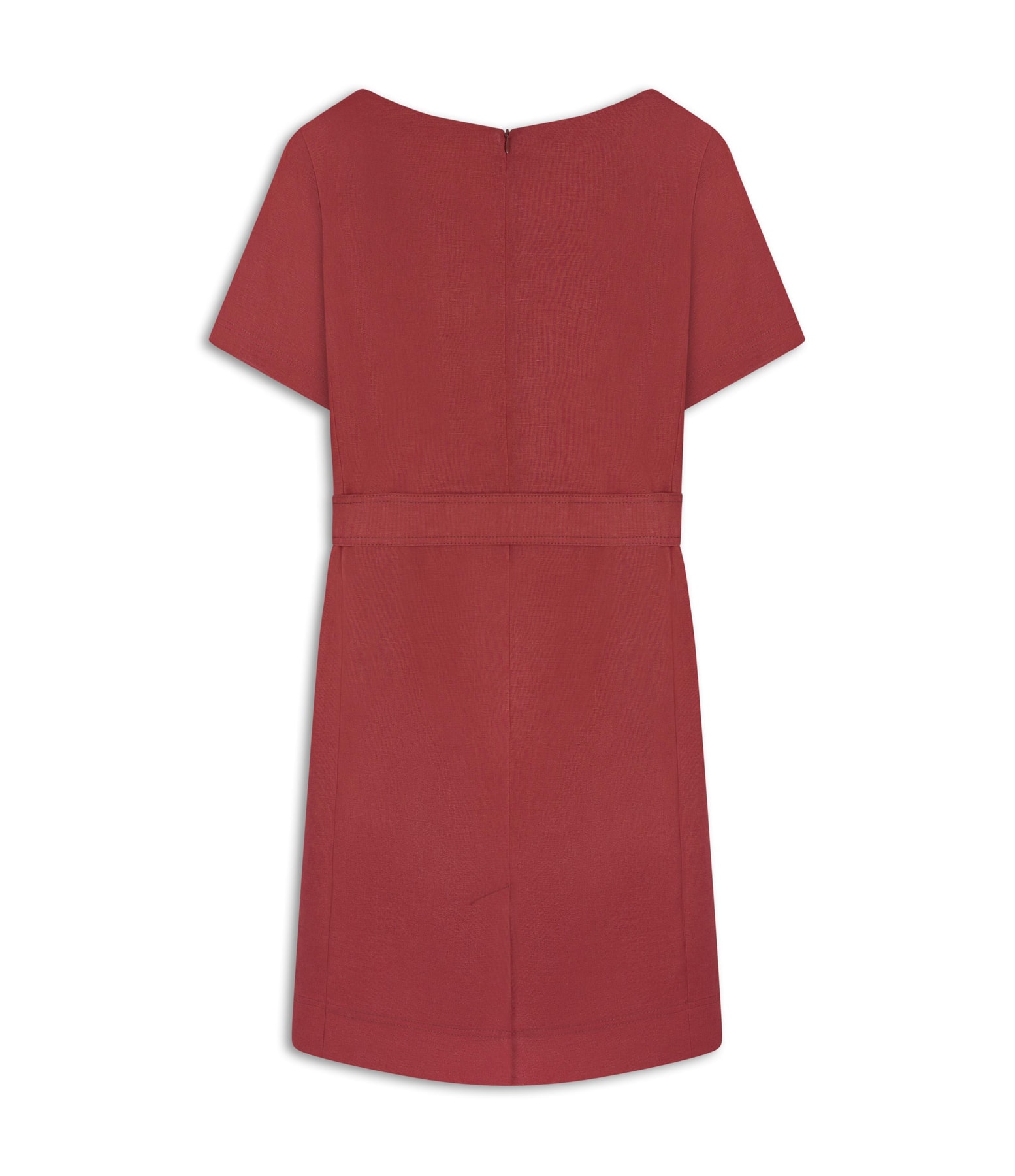 Vestido Beatrice  Puro Linho Vinho