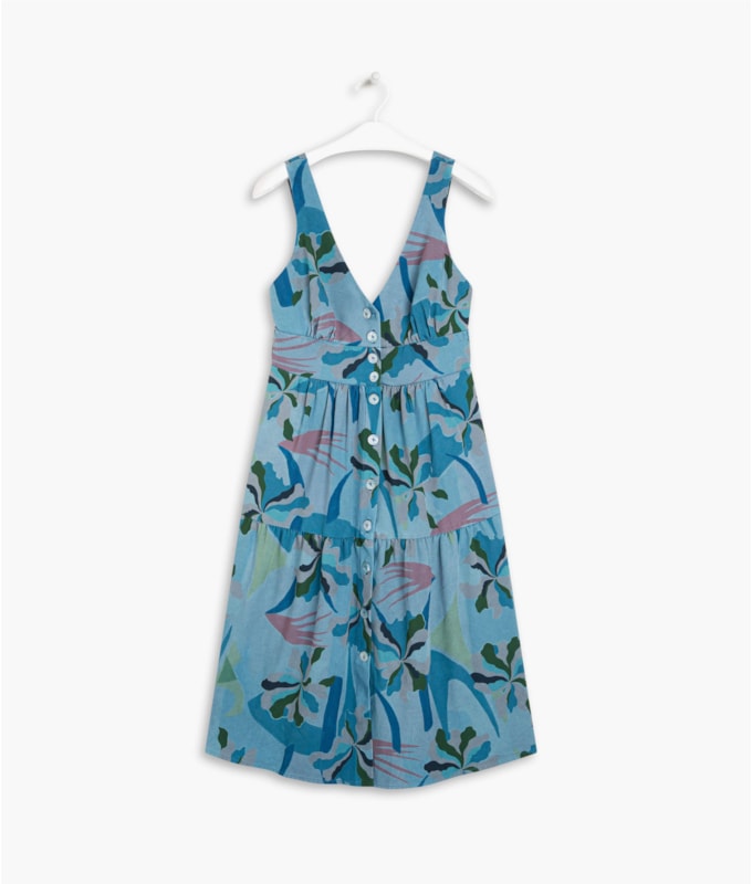 Vestido Bia Est Heavy Azul Bic