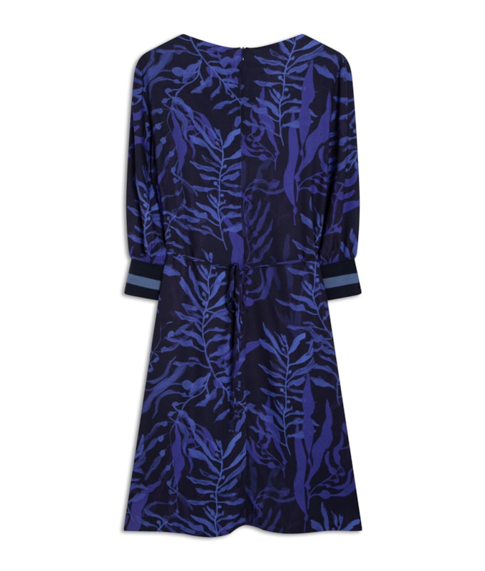 Vestido Bruna Viscose Est Algas Royal
