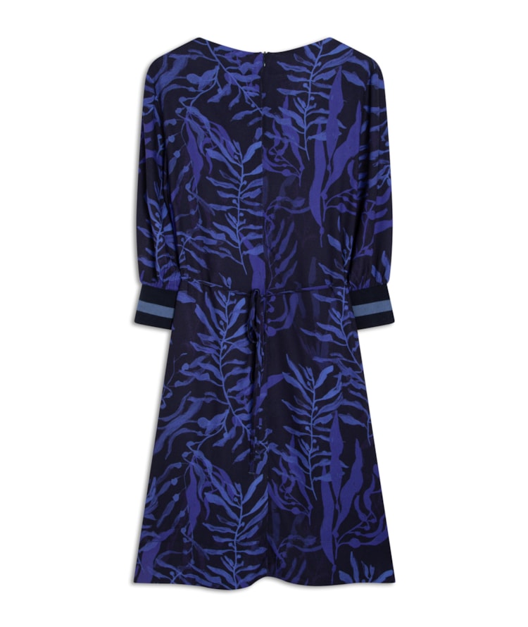 Vestido Bruna Viscose Est Algas Royal