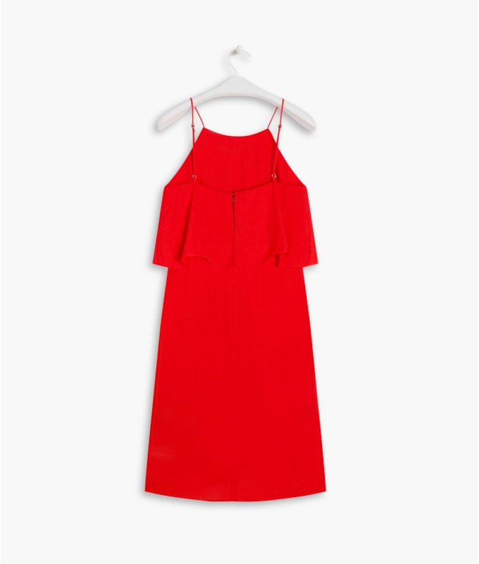 Vestido Cacao Liso Vermelho