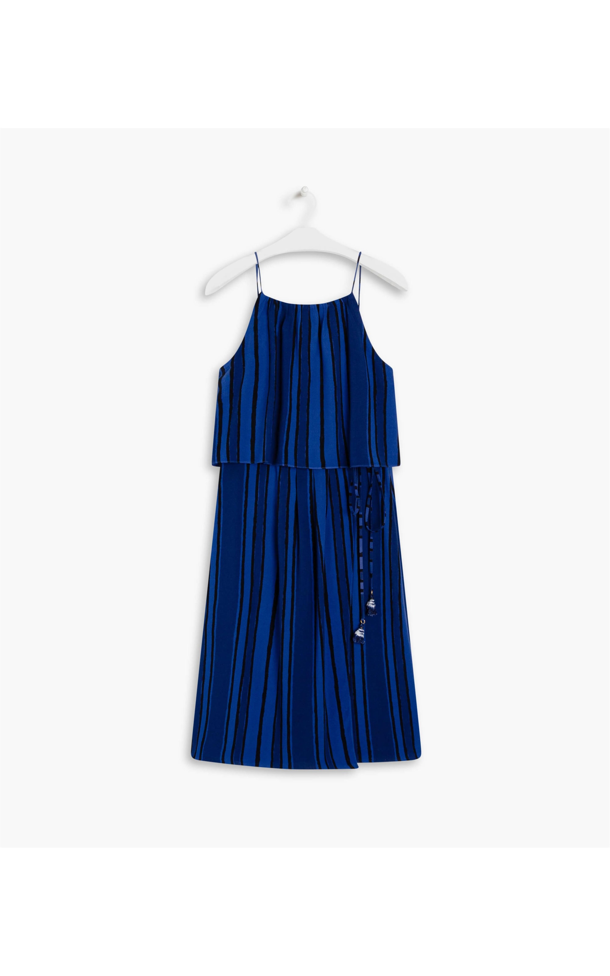 Vestido Cacao Viscose Est Bold Stripes Royal