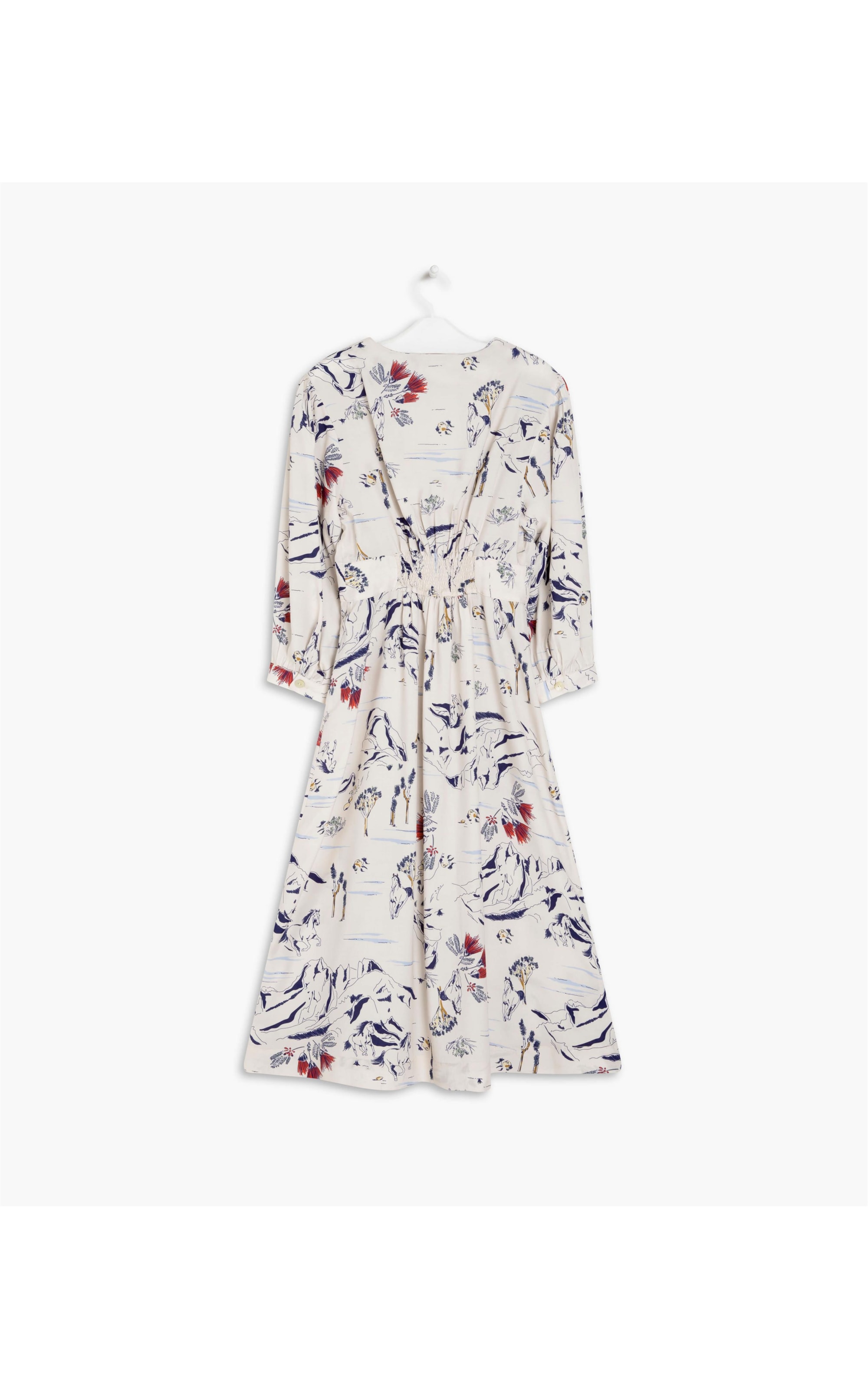 Vestido Campeche Viscose Estampa Deserto Sandy