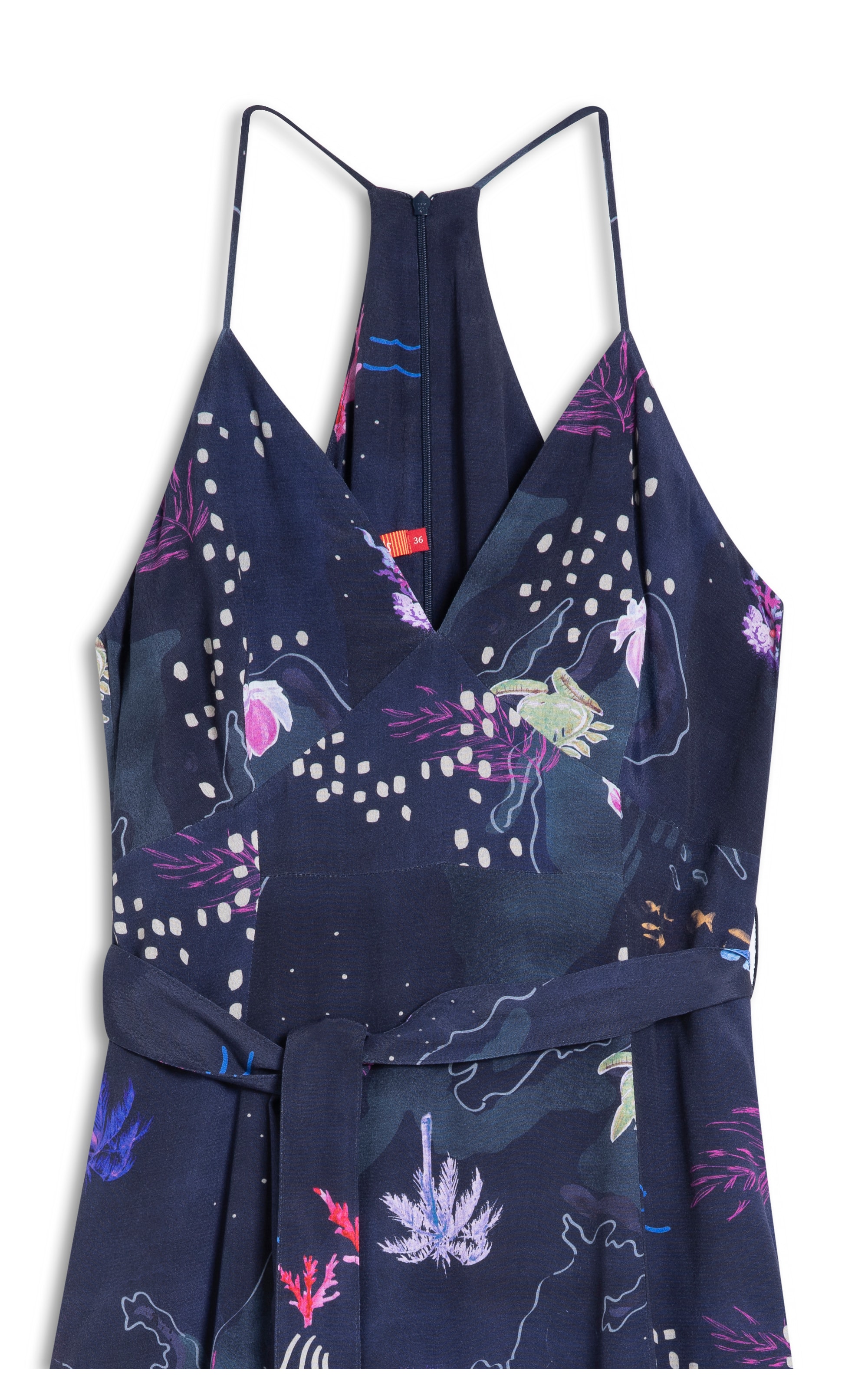 Vestido Cedro Viscose Dark Navy