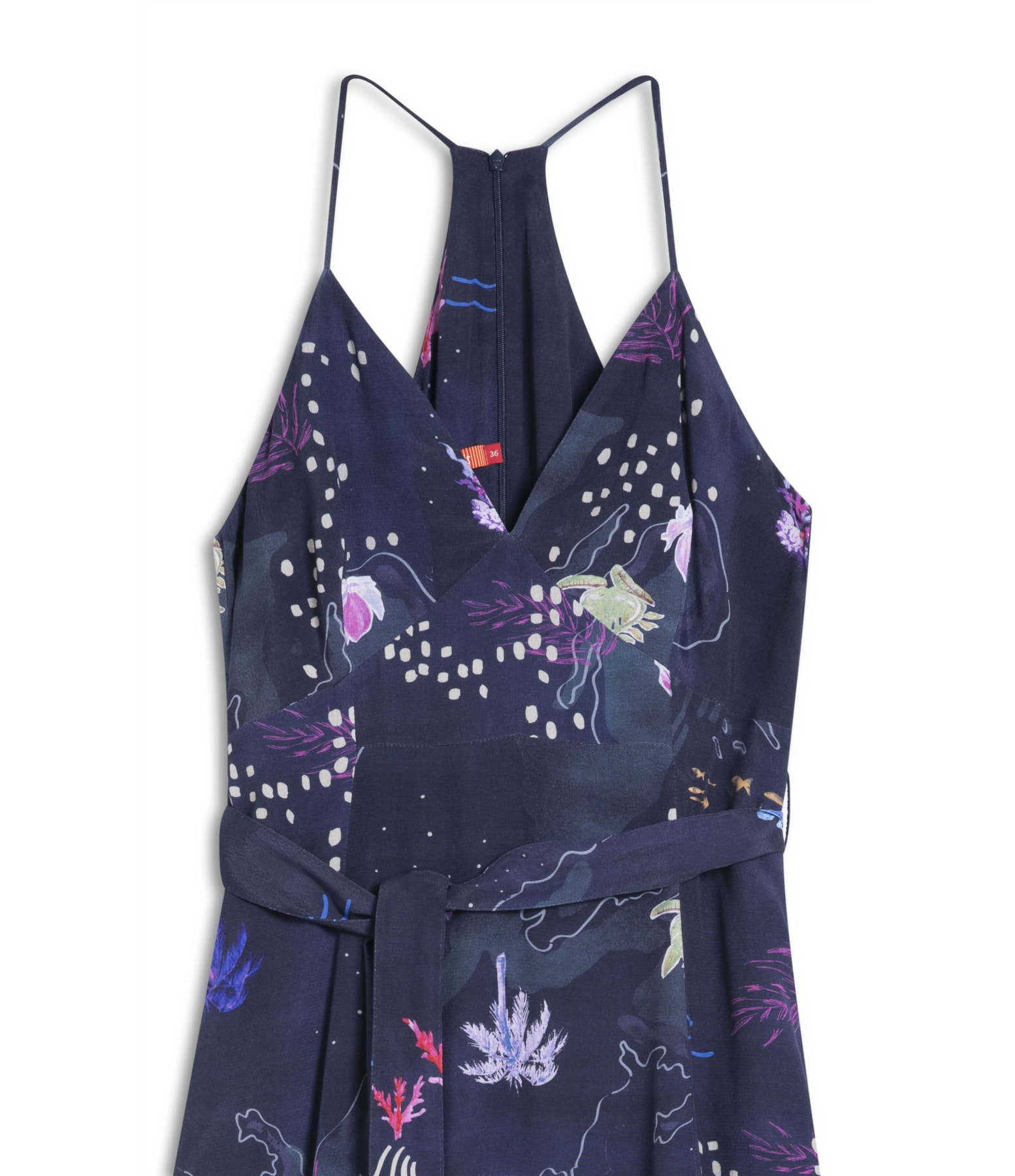 Vestido Cedro Viscose Dark Navy