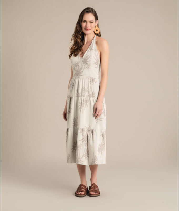 Vestido Cléo Jacquard Coconut Sandy