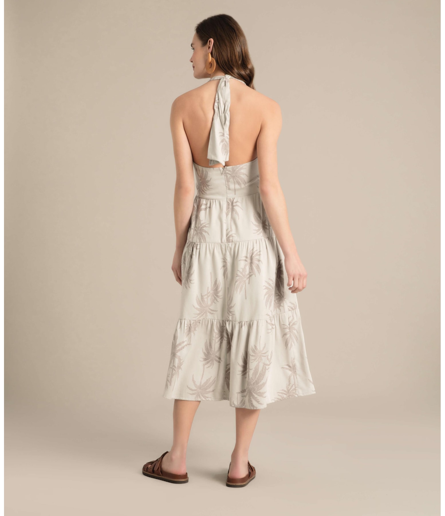 Vestido Cléo Jacquard Coconut Sandy