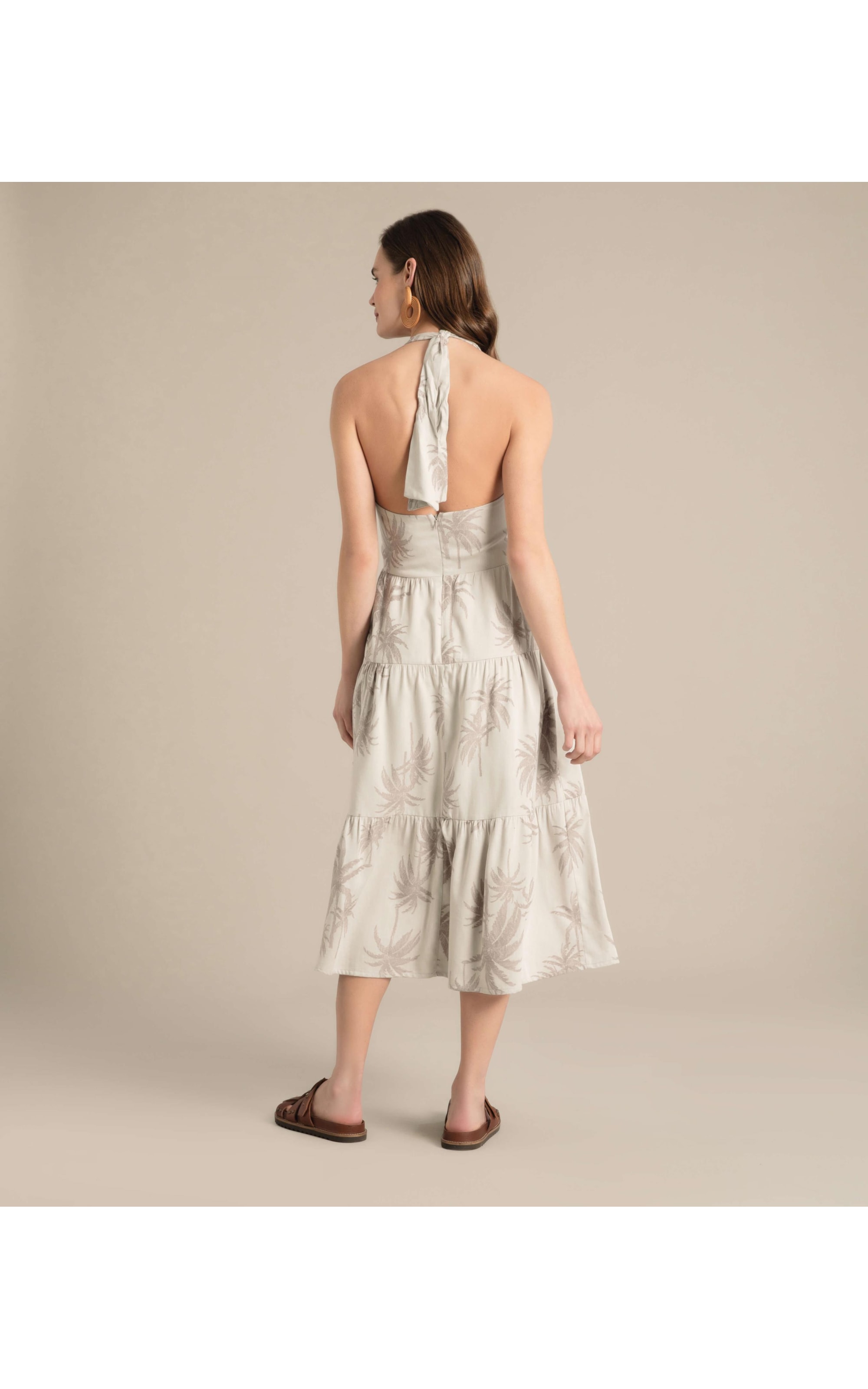 Vestido Cléo Jacquard Coconut Sandy