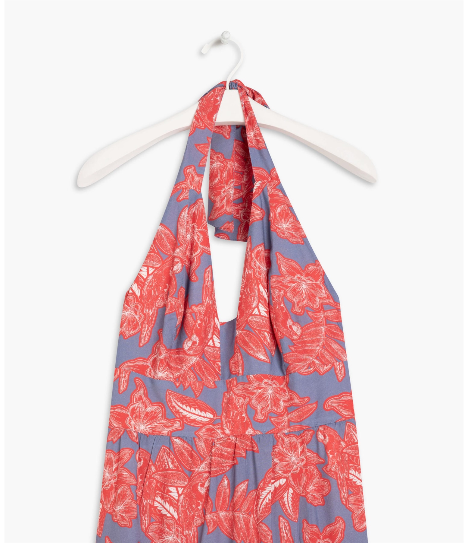 Vestido Cleo Viscose Est Macaw Azul Pervante