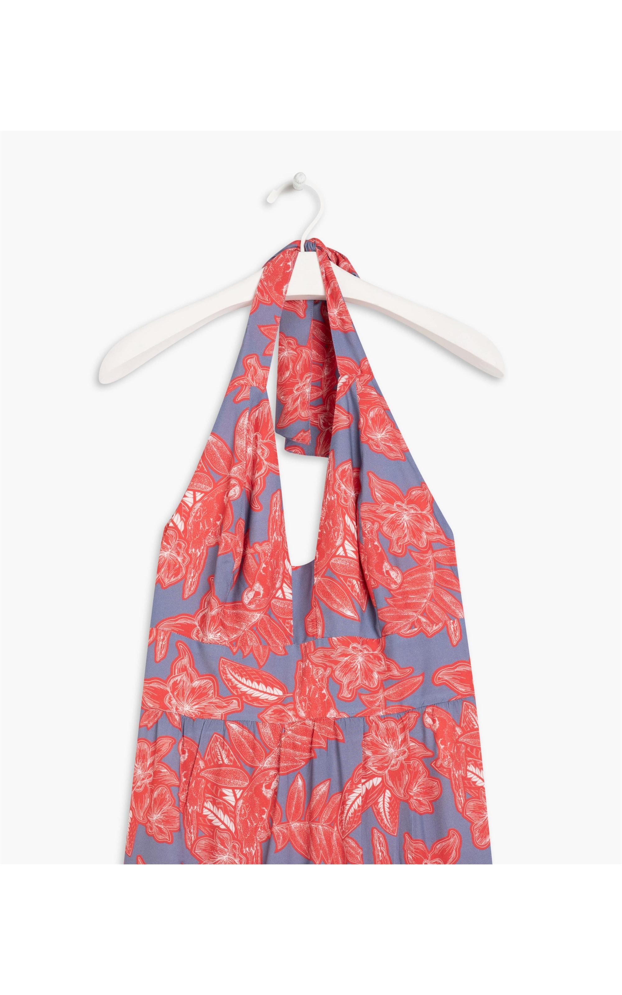 Vestido Cleo Viscose Est Macaw Azul Pervante