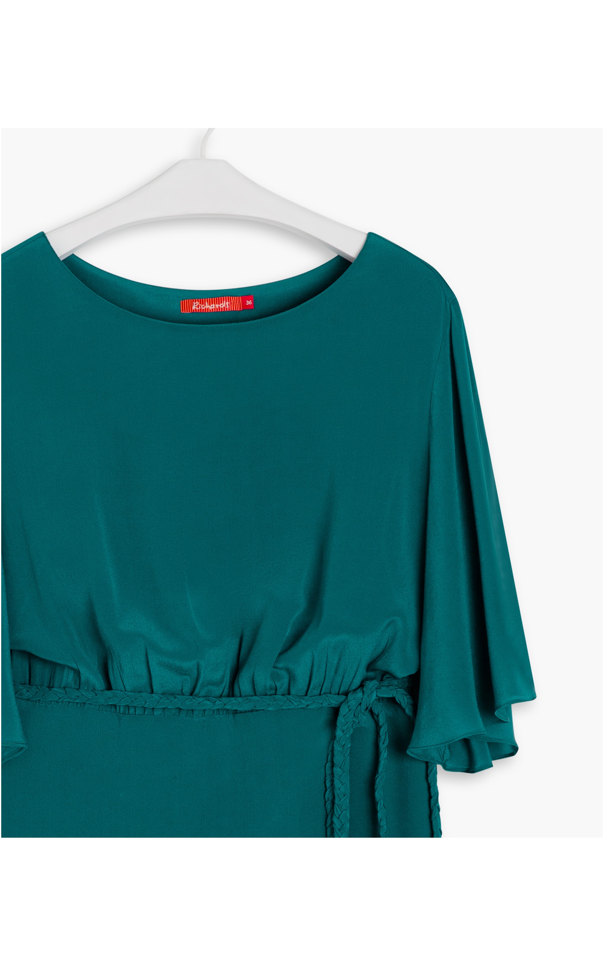 Vestido Cora Seda Lisa Esmeralda