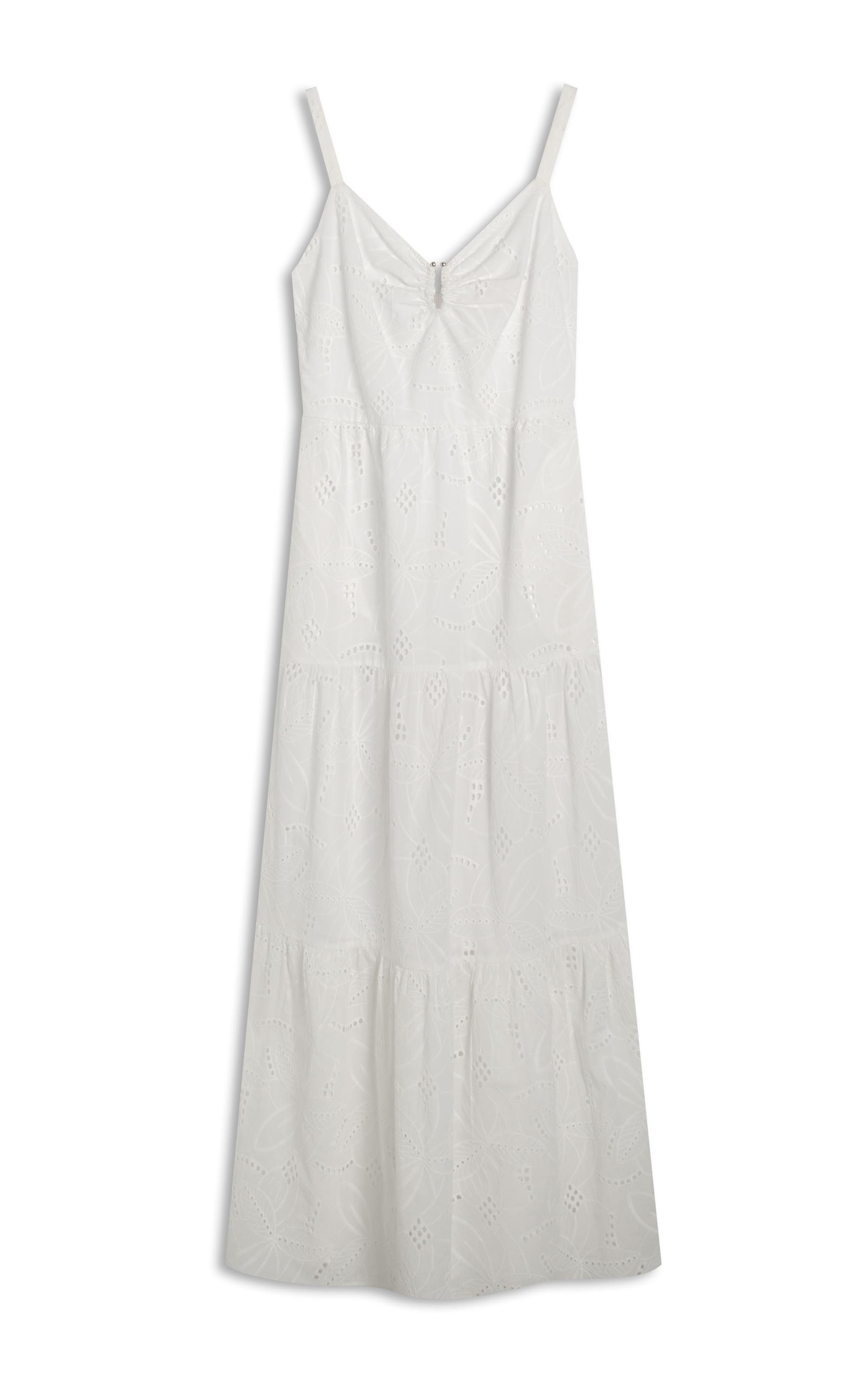 Vestido Diana Laise Bordado Branco