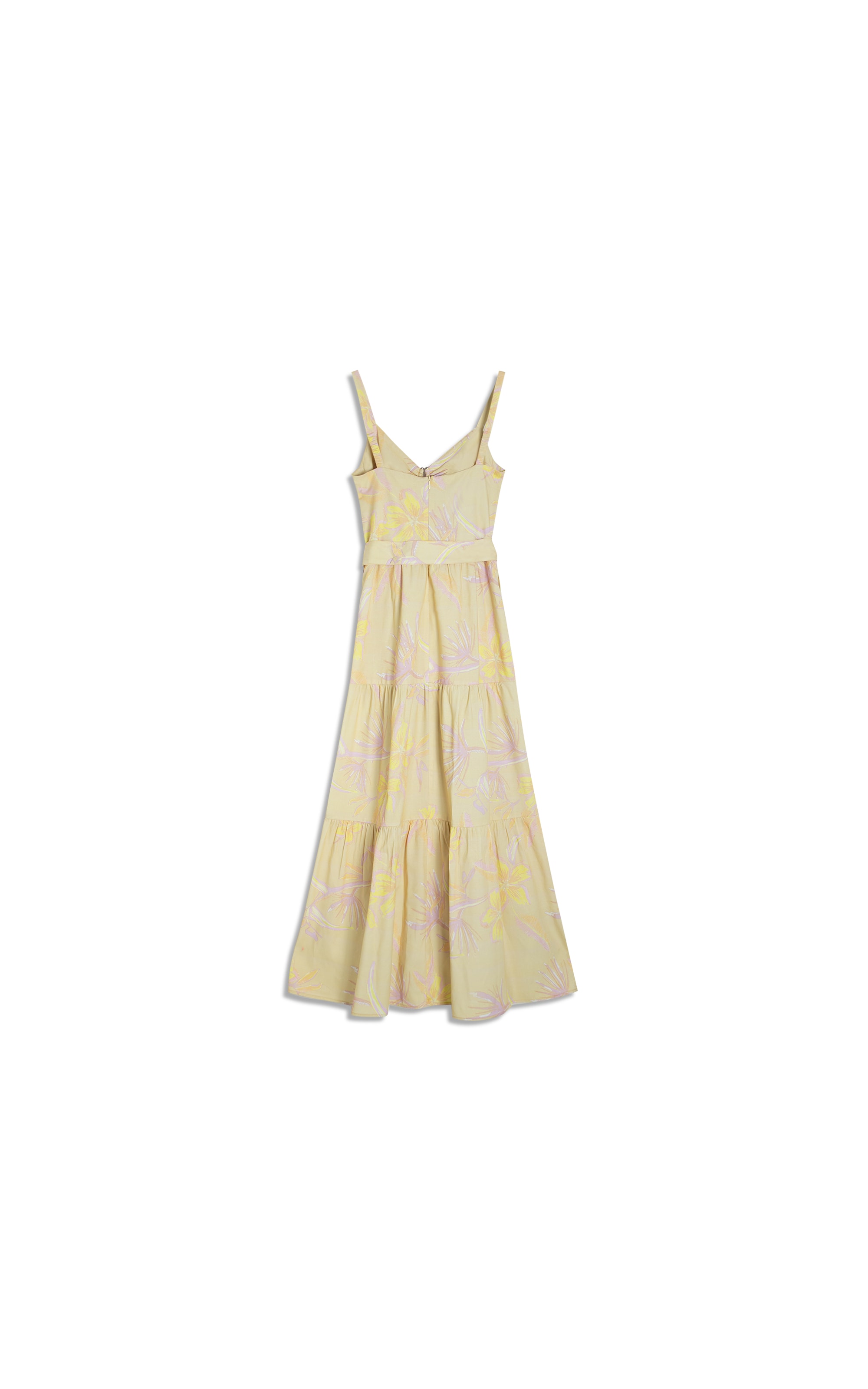 Vestido Diana Linho Blend Est Caete Amarelo