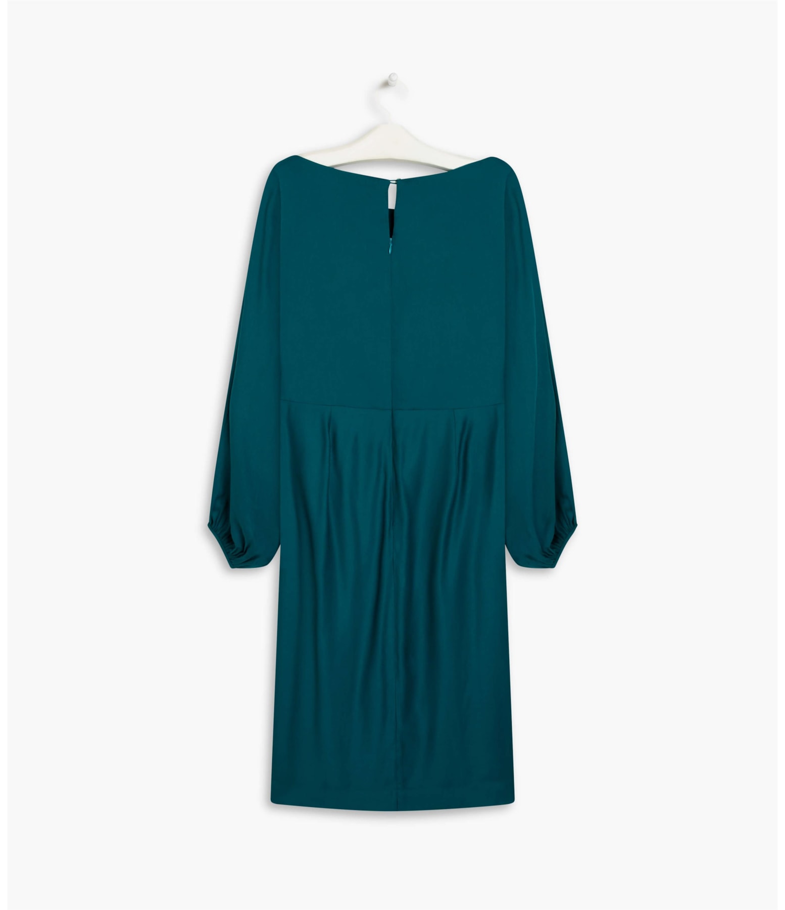 Vestido Dora Viscose Liso Esmeralda