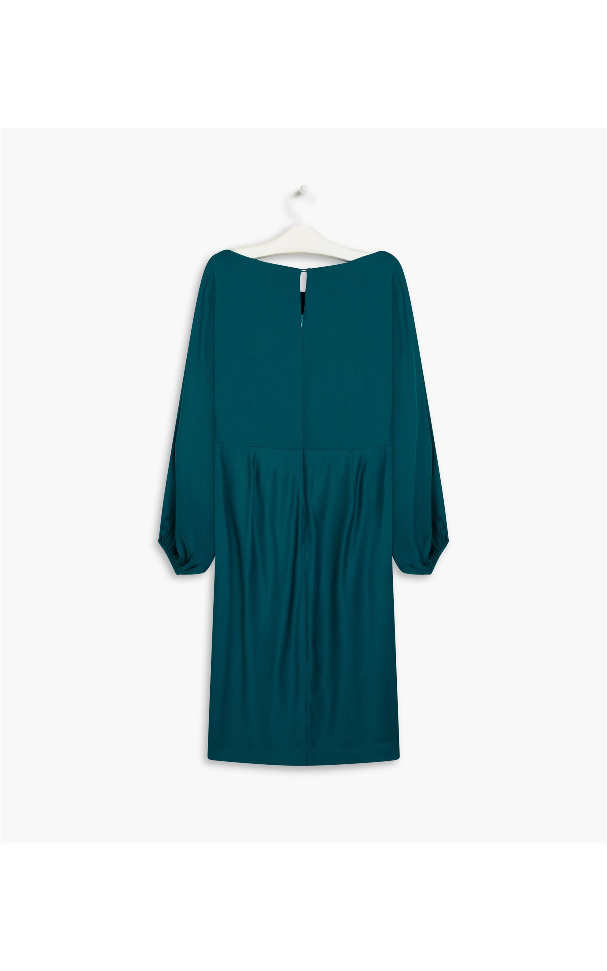 Vestido Dora Viscose Liso Esmeralda