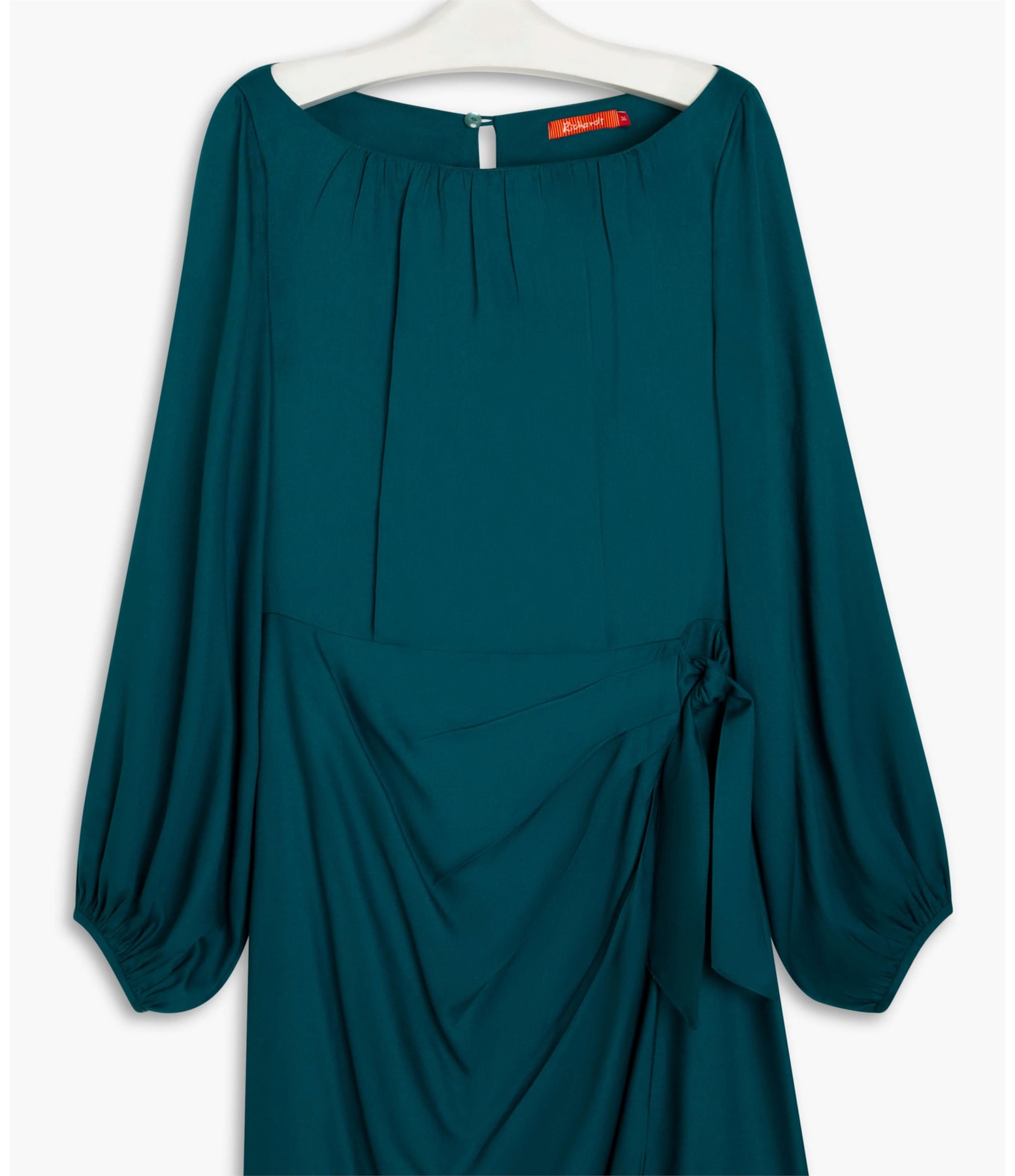 Vestido Dora Viscose Liso Esmeralda