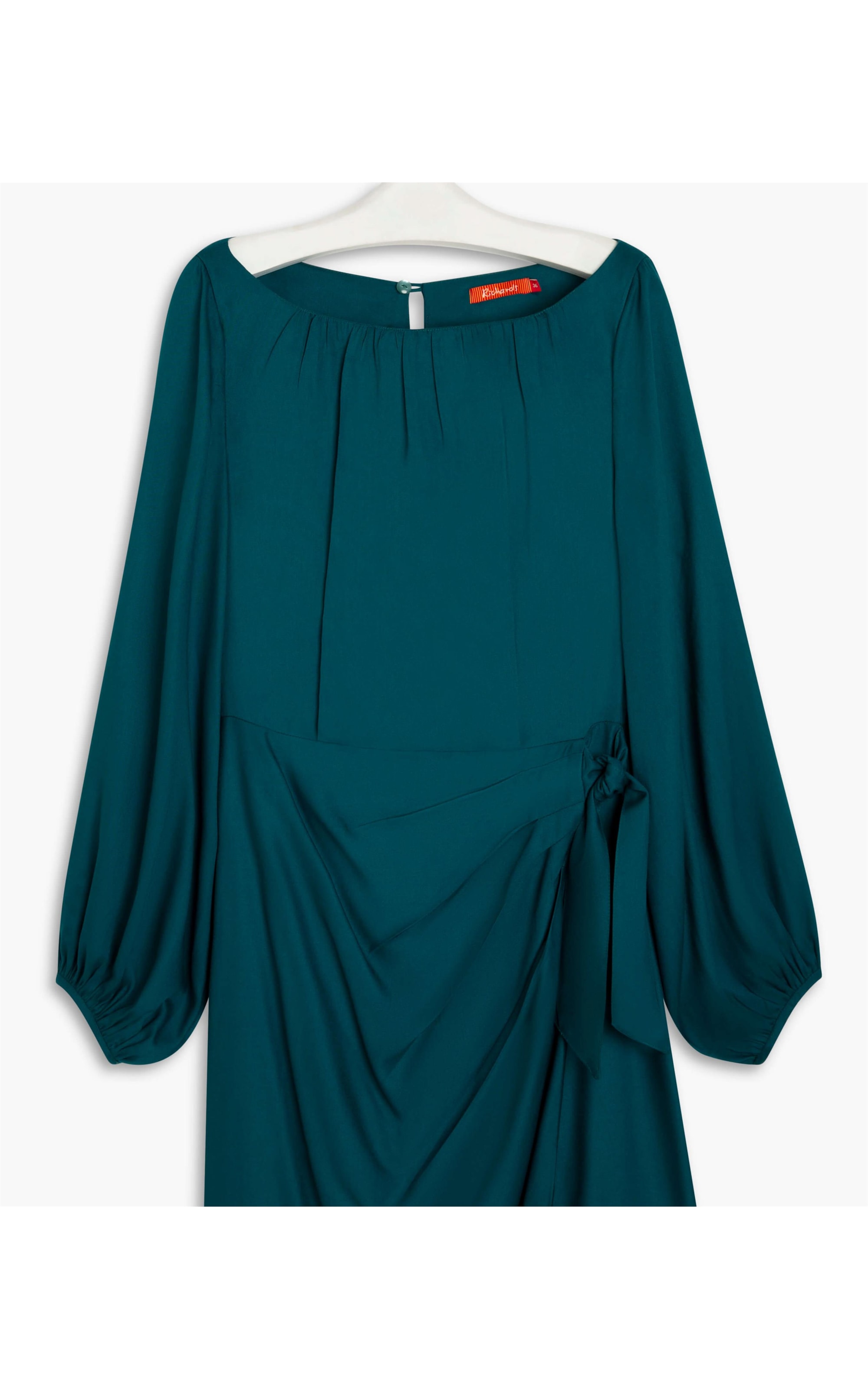 Vestido Dora Viscose Liso Esmeralda