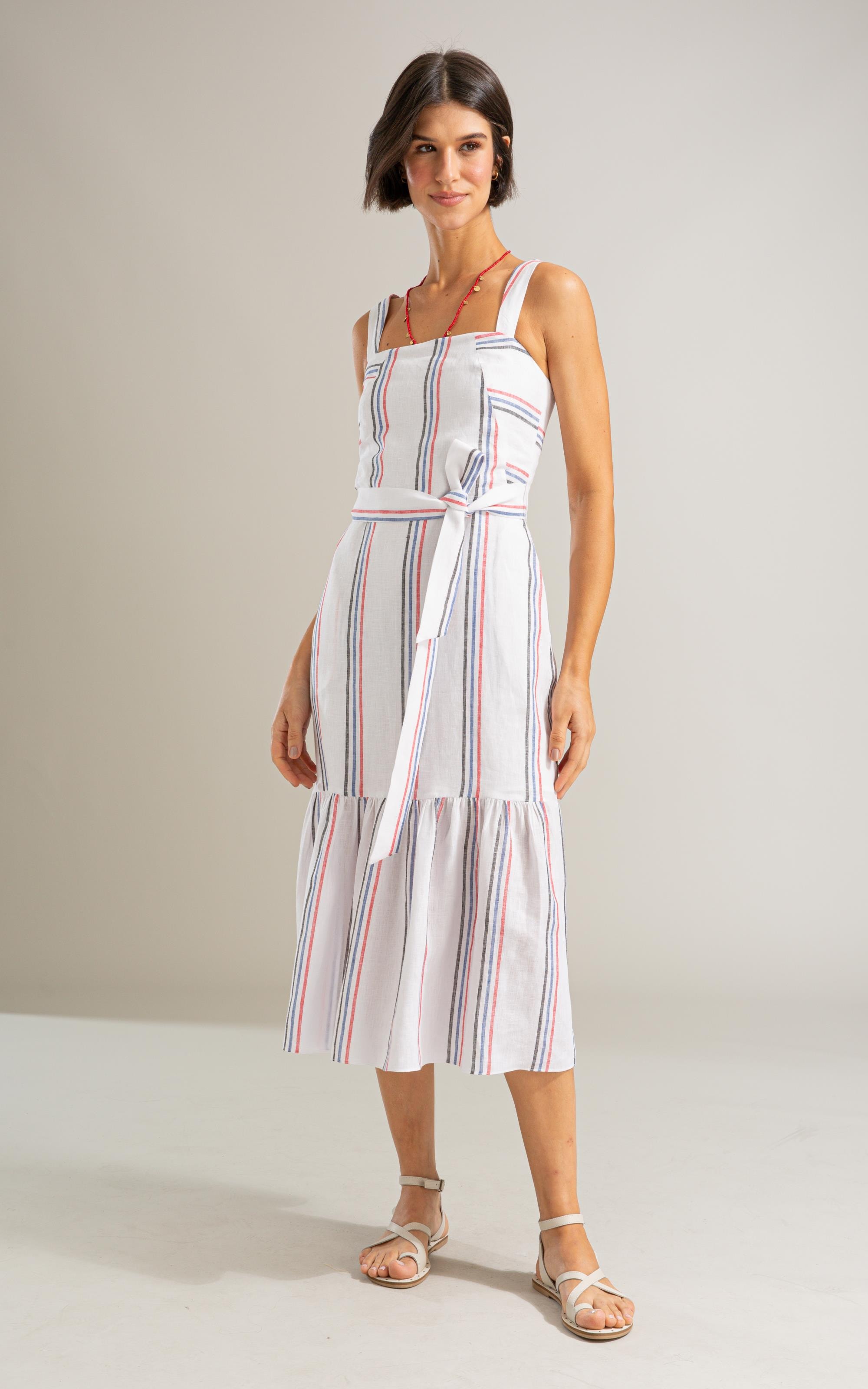 Vestido Dunas Puro Linho Ft Branco