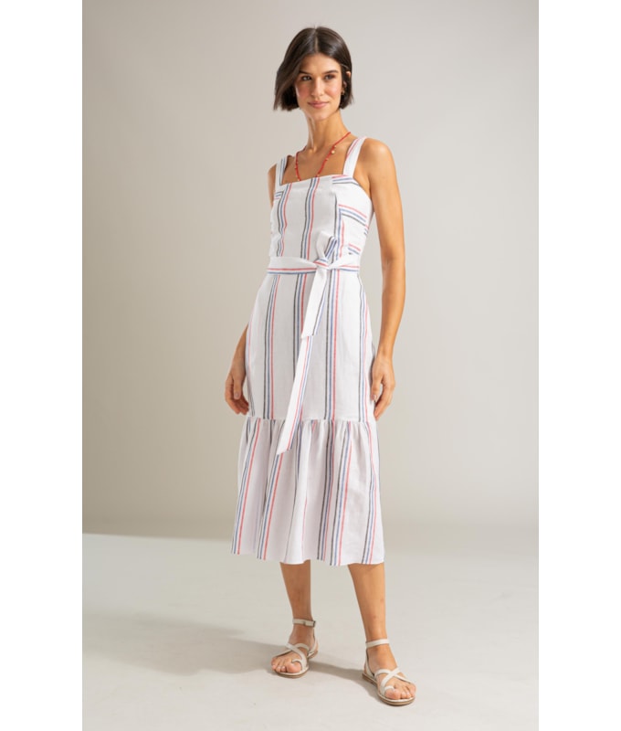 Vestido Dunas Puro Linho Ft Branco