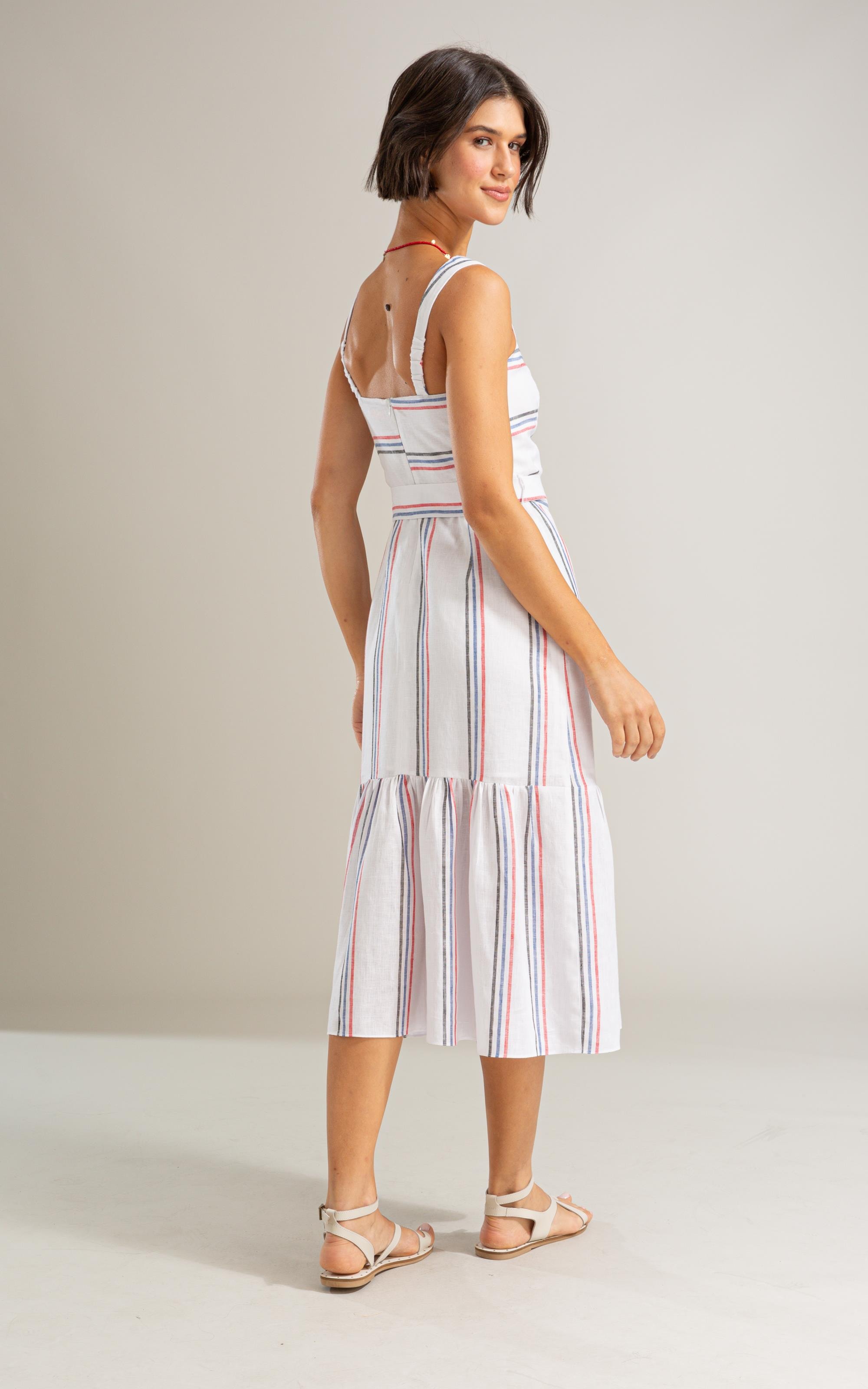 Vestido Dunas Puro Linho Ft Branco