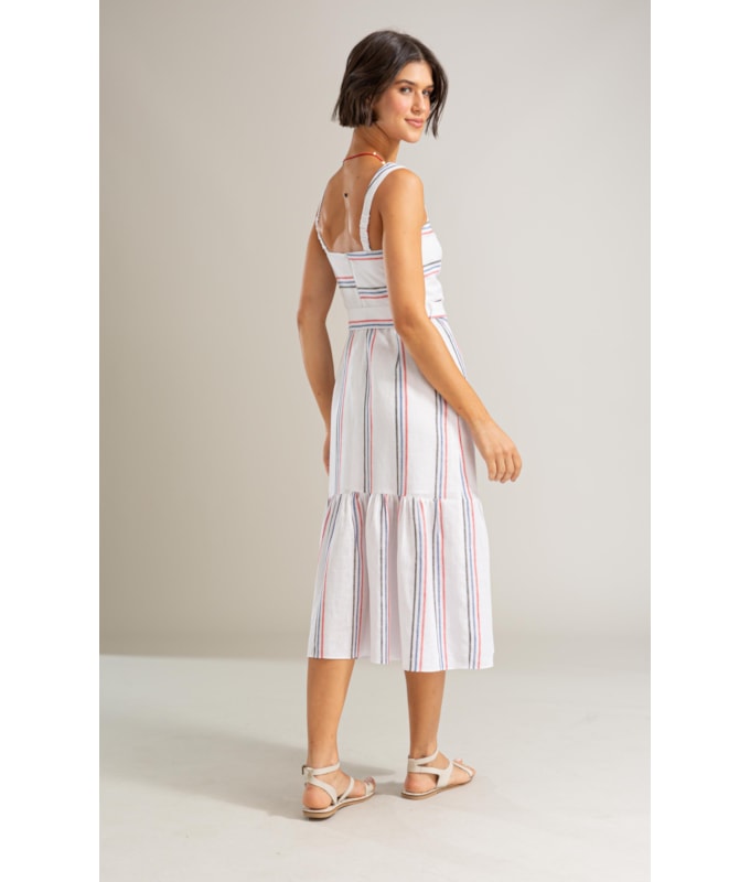Vestido Dunas Puro Linho Ft Branco
