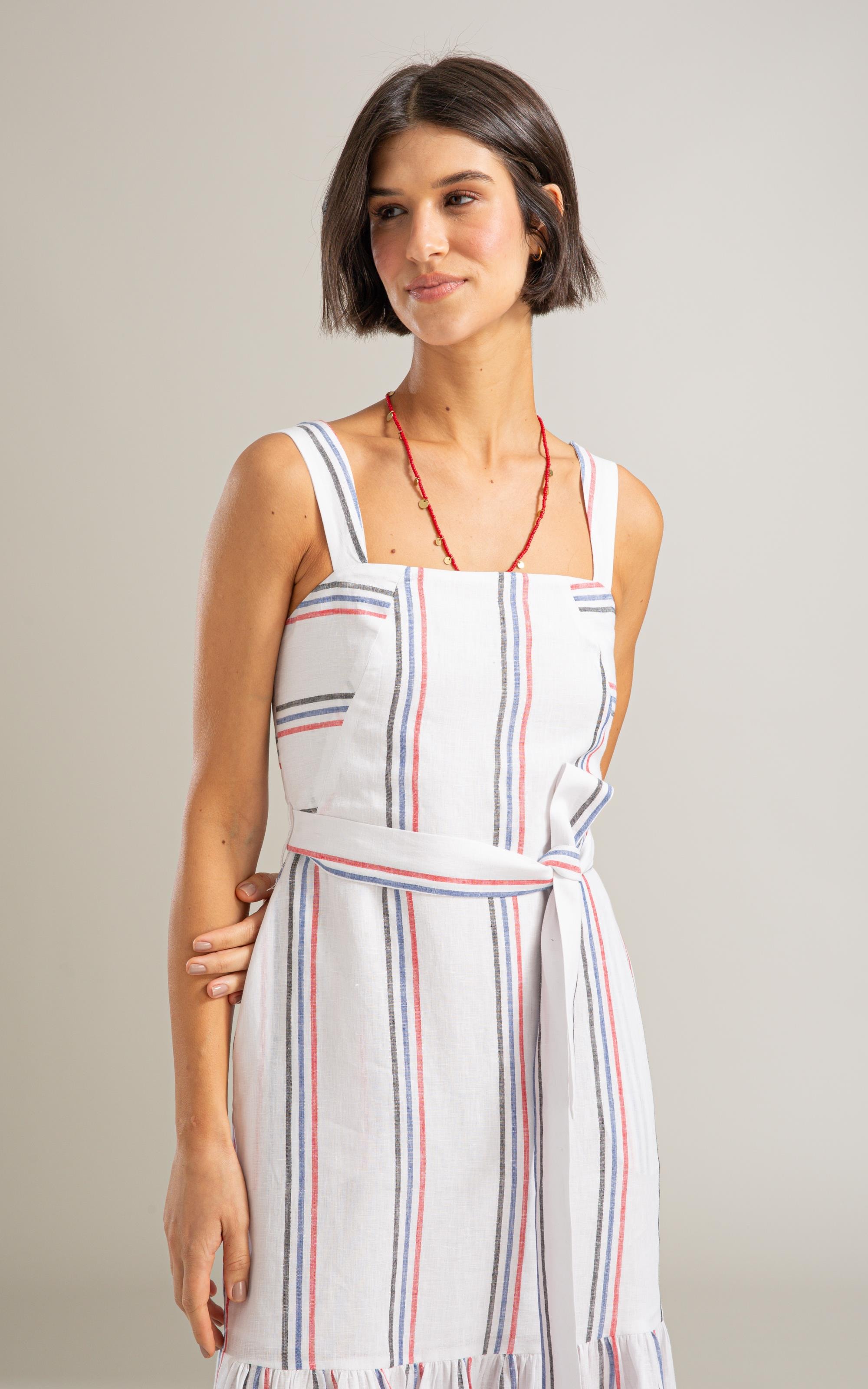 Vestido Dunas Puro Linho Ft Branco