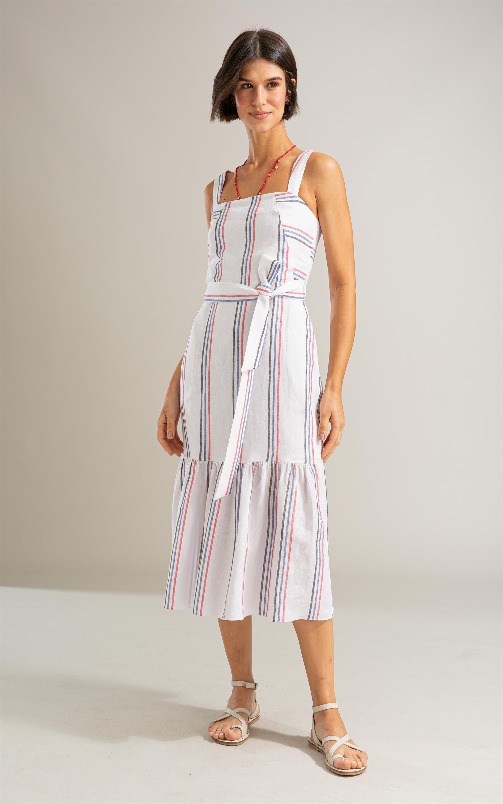 Vestido Dunas Puro Linho Ft Branco