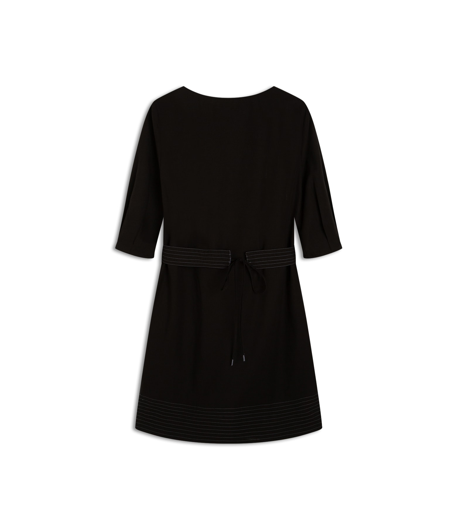 Vestido Eleanor Algodao Liso Preto