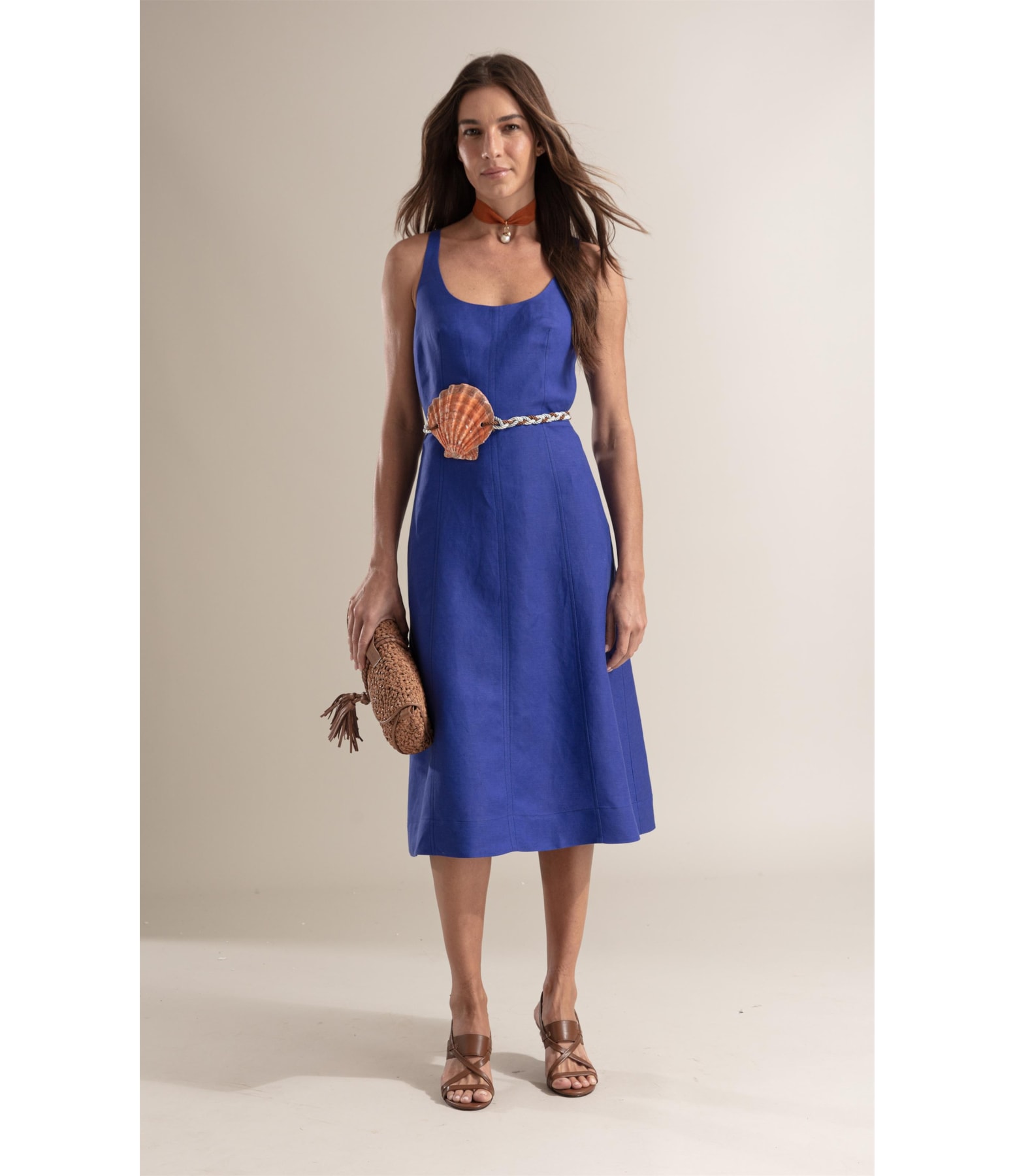 Vestido Eloise Linho Royal