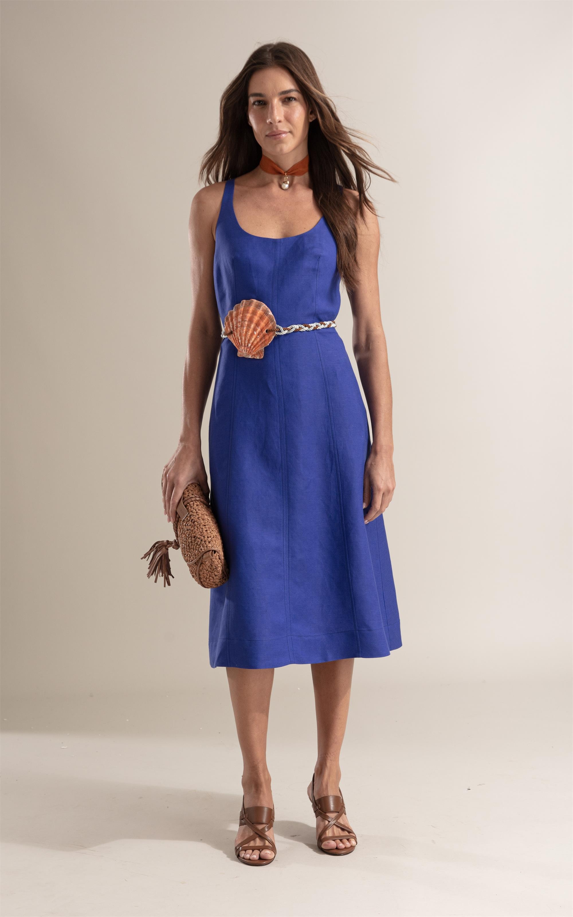 Vestido Eloise Linho Royal