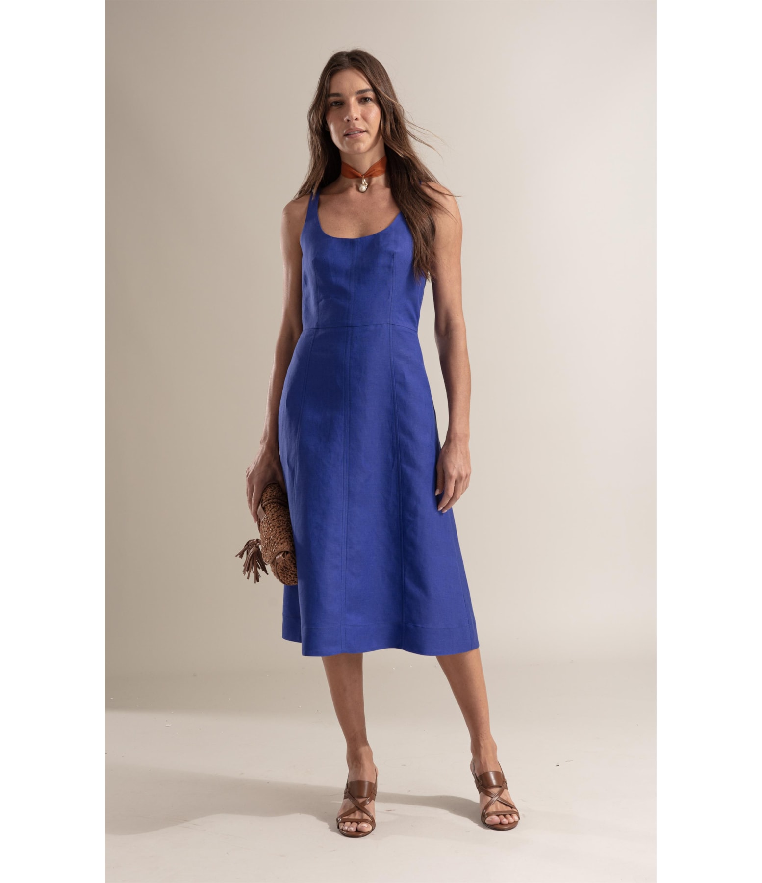 Vestido Eloise Linho Royal
