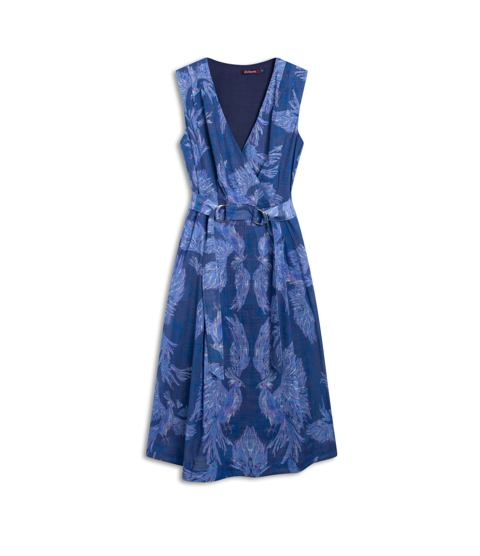 Vestido Fabiana Algodao Est Marinho