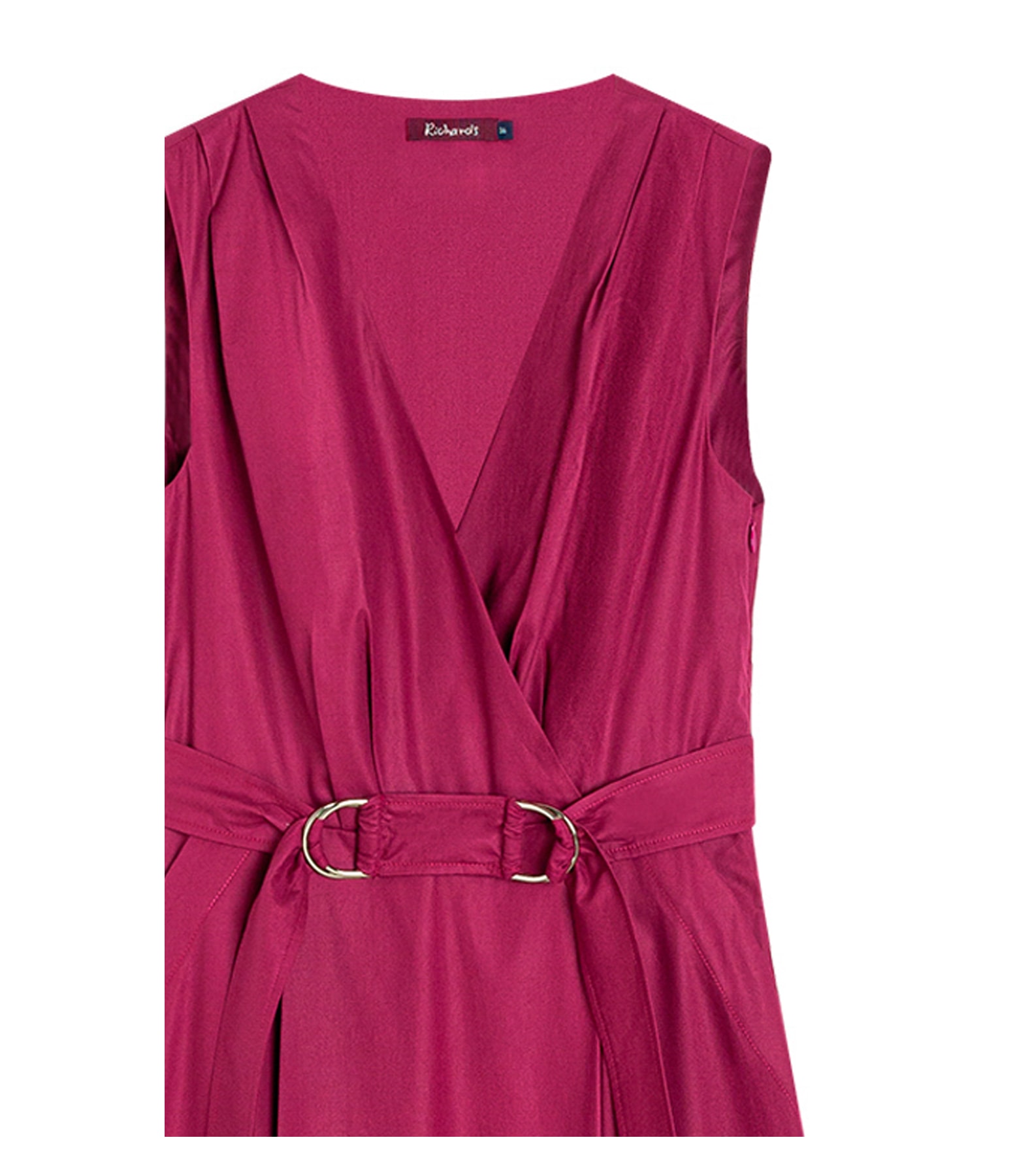Vestido Fabiana Algodao Liso  Magenta