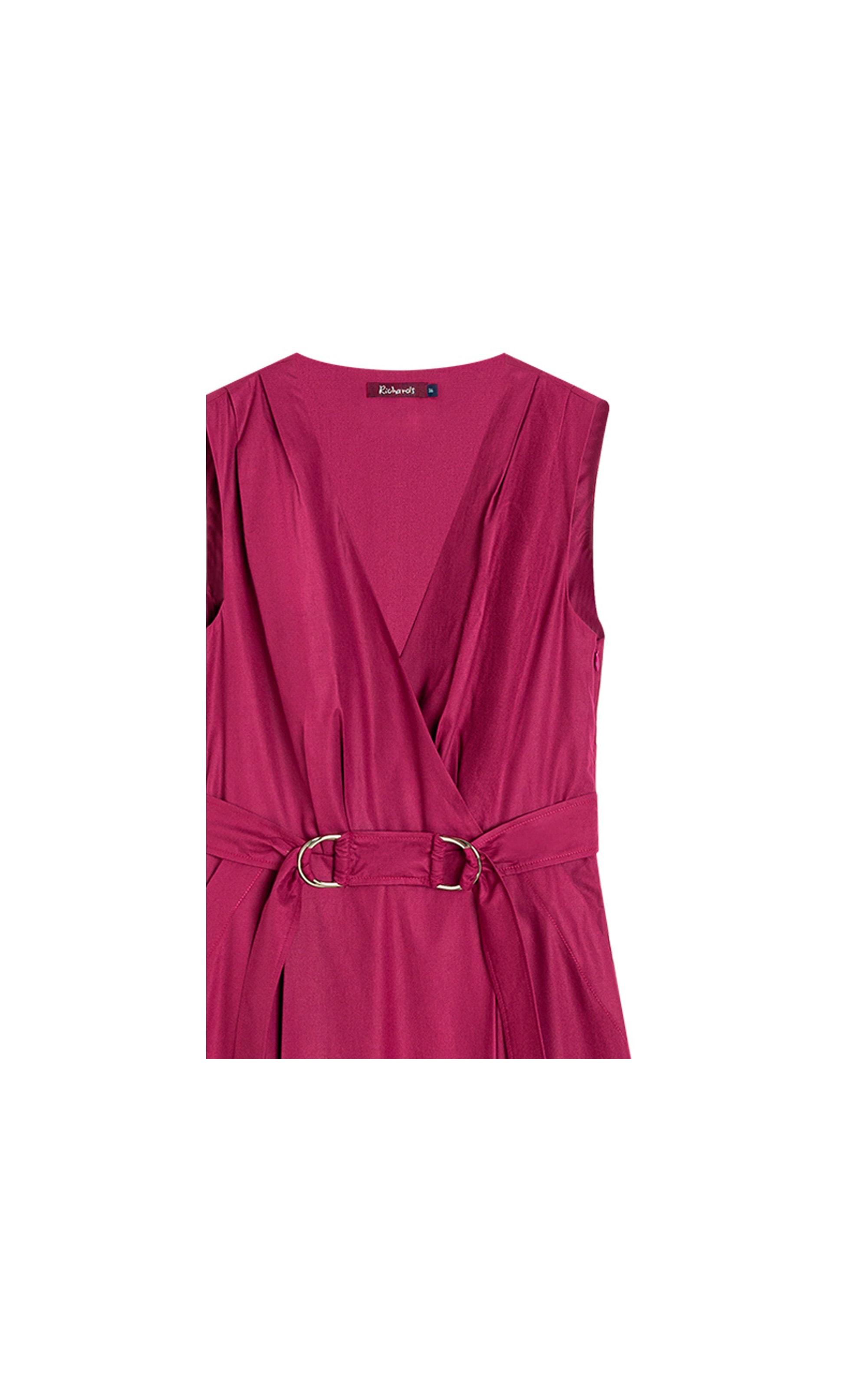 Vestido Fabiana Algodao Liso  Magenta