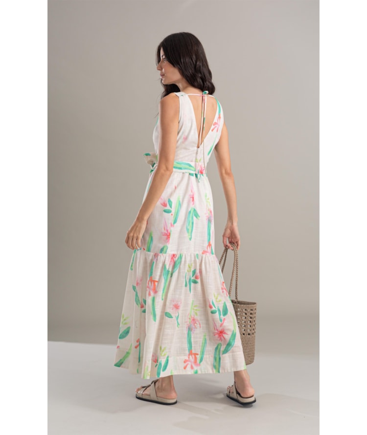 Vestido Gavea Algodao Est Florish Areia