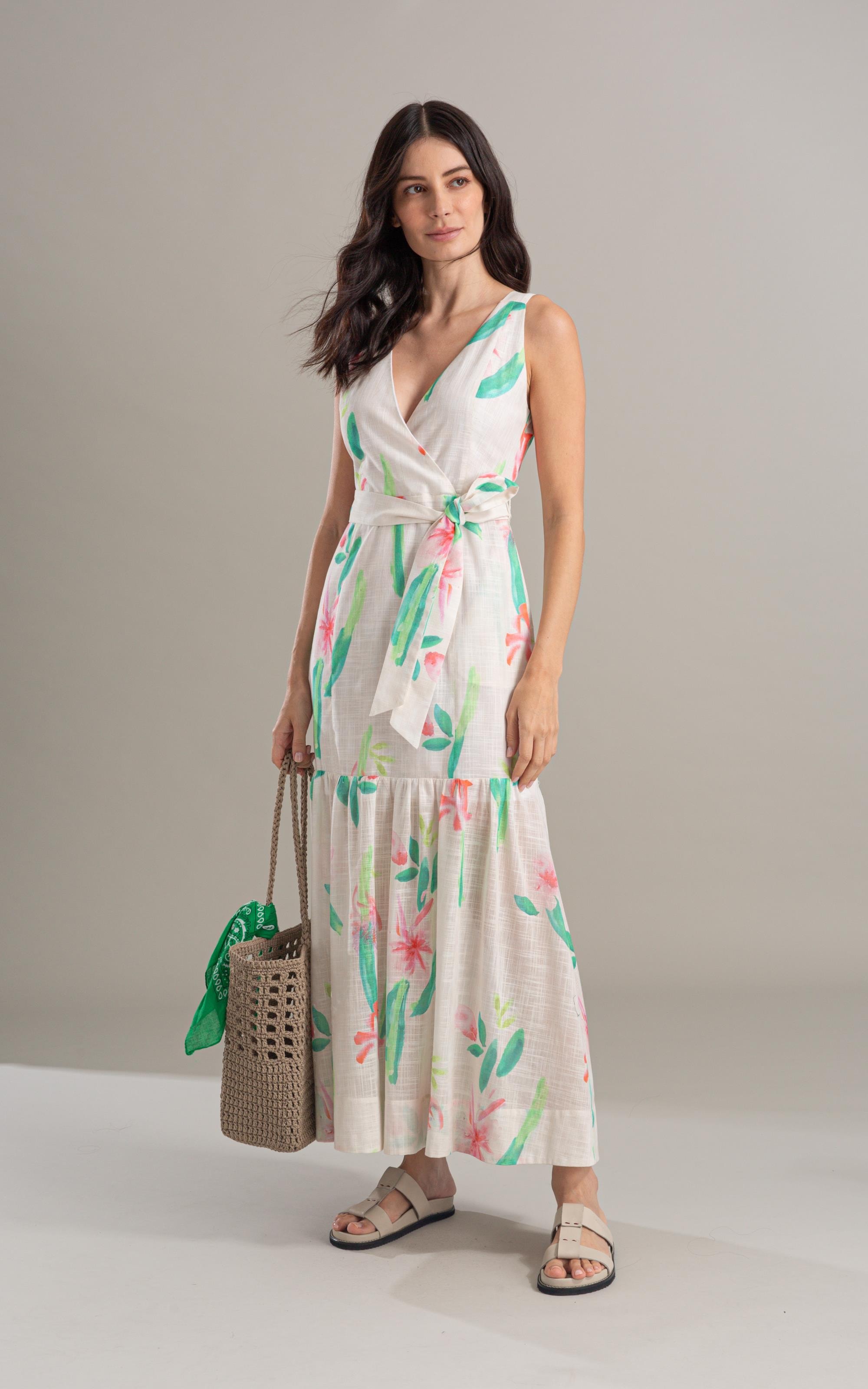 Vestido Gavea Algodao Est Florish Areia