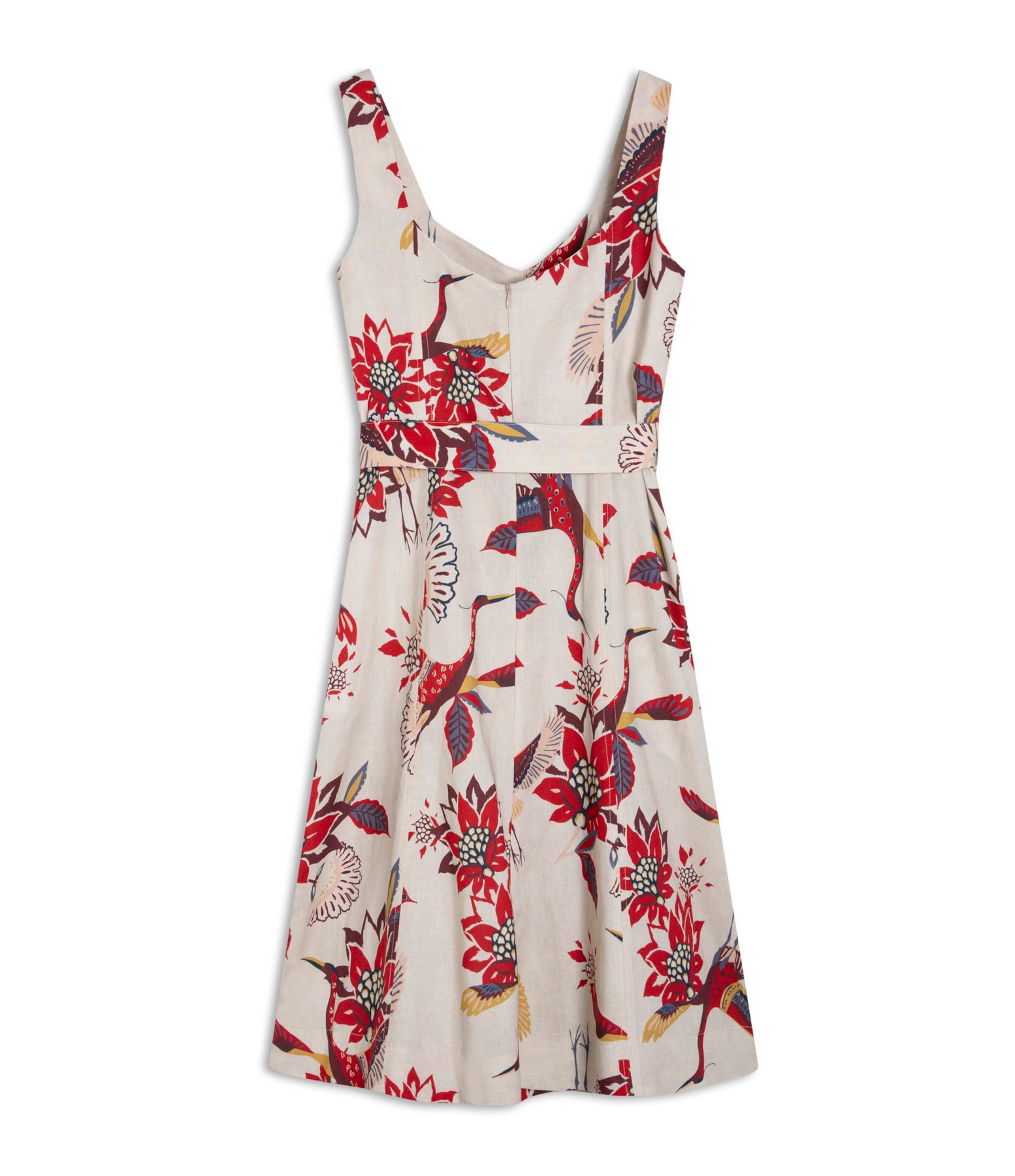Vestido Gemma Lb Est Pássaros Bordeaux