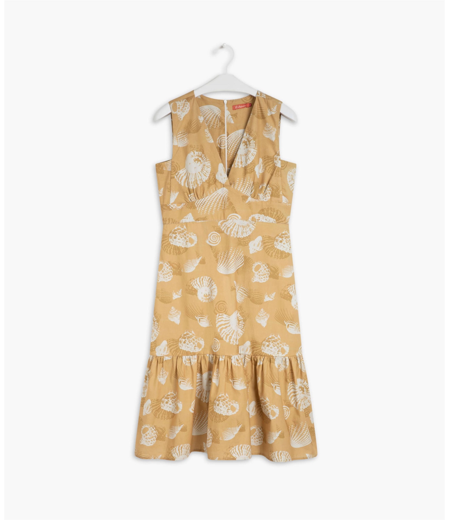 Vestido Georgia Est Shell Algodao Amarelo