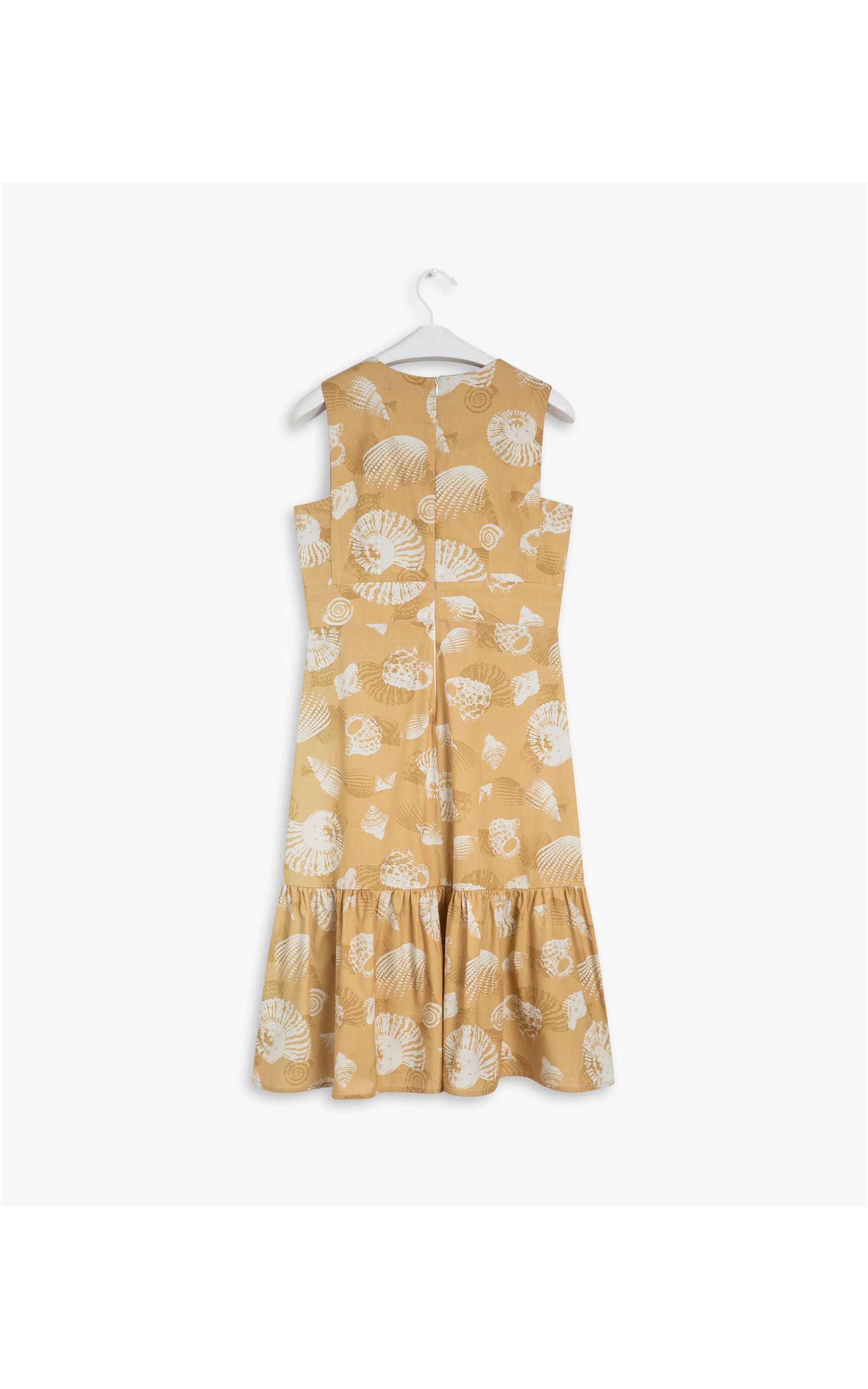 Vestido Georgia Est Shell Algodao Amarelo