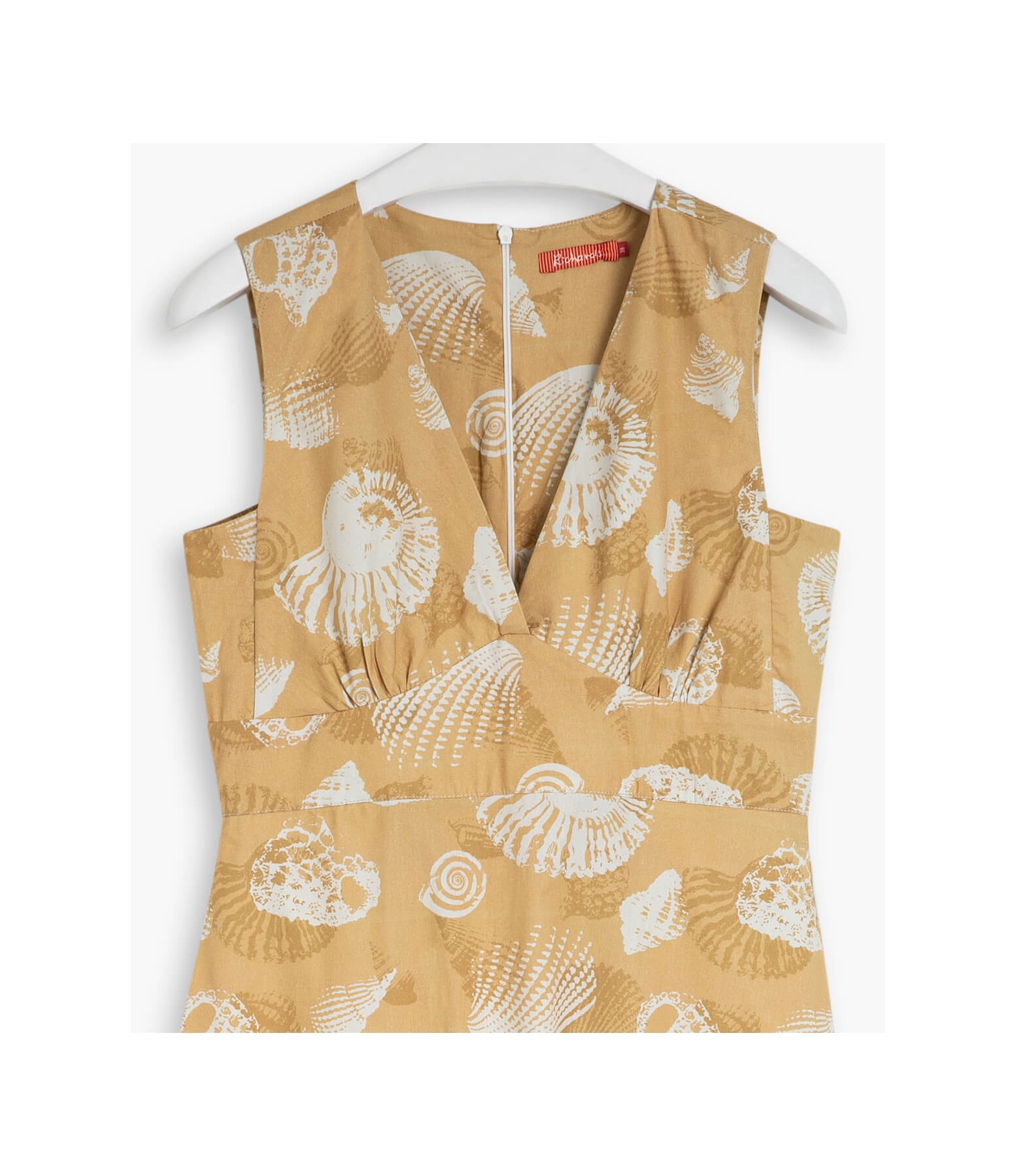 Vestido Georgia Est Shell Algodao Amarelo