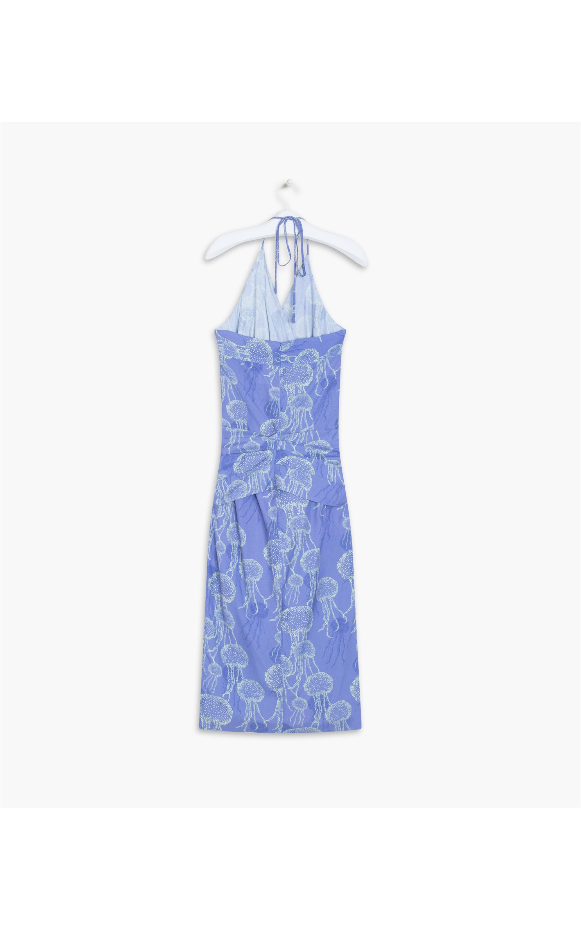 Vestido Helena Viscose Est Orquidea Mono Azul Bic