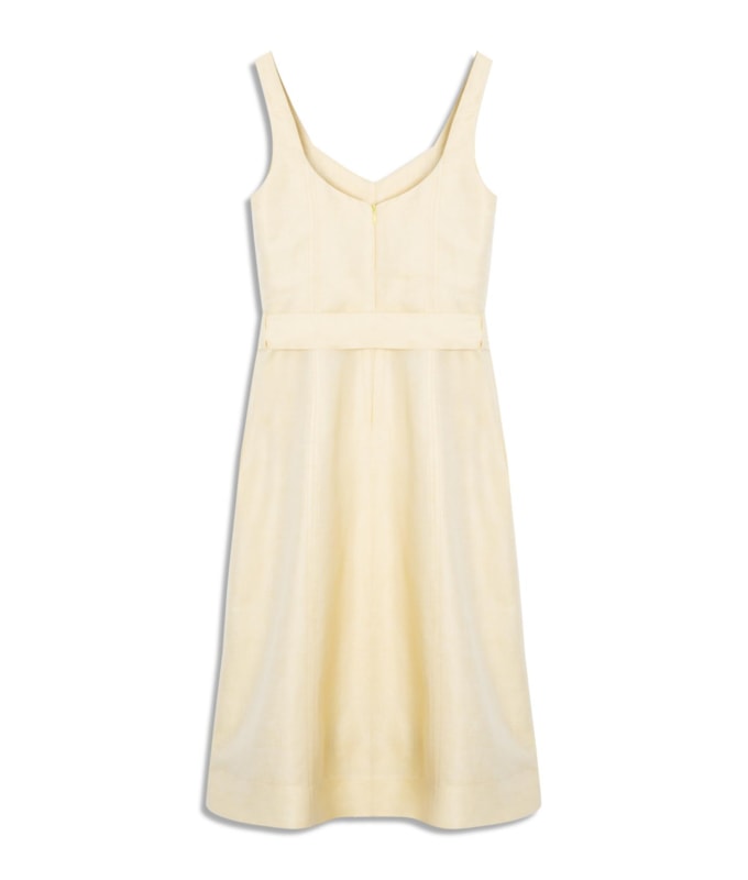 Vestido Iara Lb Cross Dye Amarelo Claro