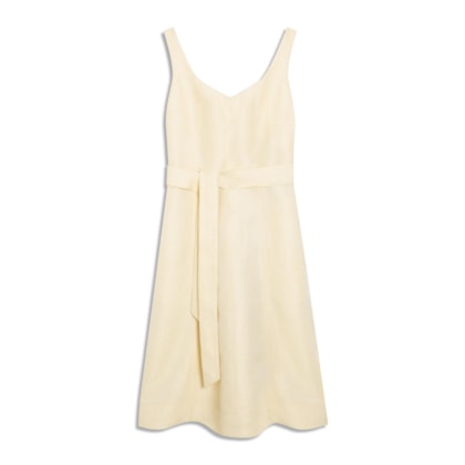 Vestido Iara Lb Cross Dye Amarelo Claro