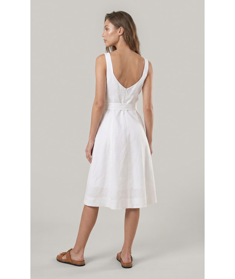 Vestido Iara Lb Cross Dye Branco