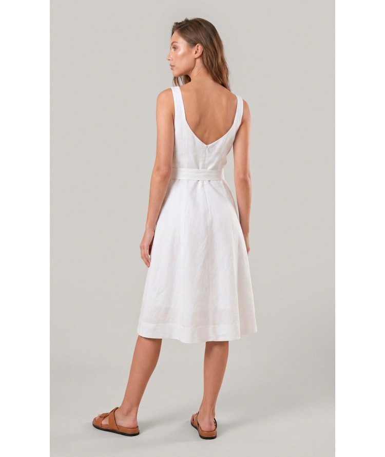 Vestido Iara Lb Cross Dye Branco