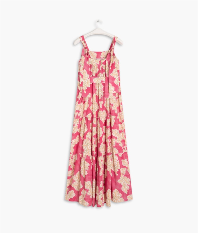 Vestido Ipanema Viscose Est Algas Pink