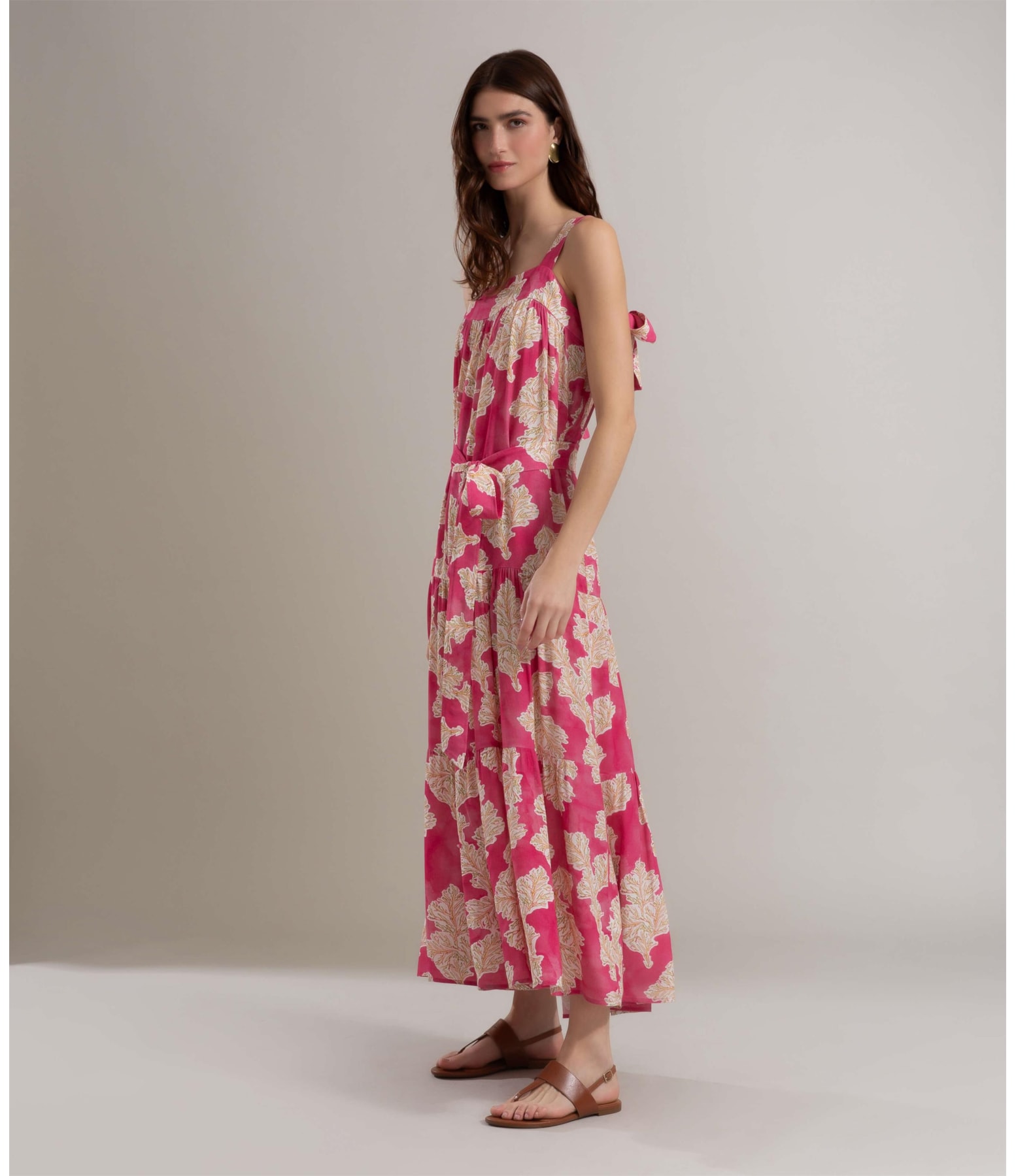 Vestido Ipanema Viscose Est Algas Pink
