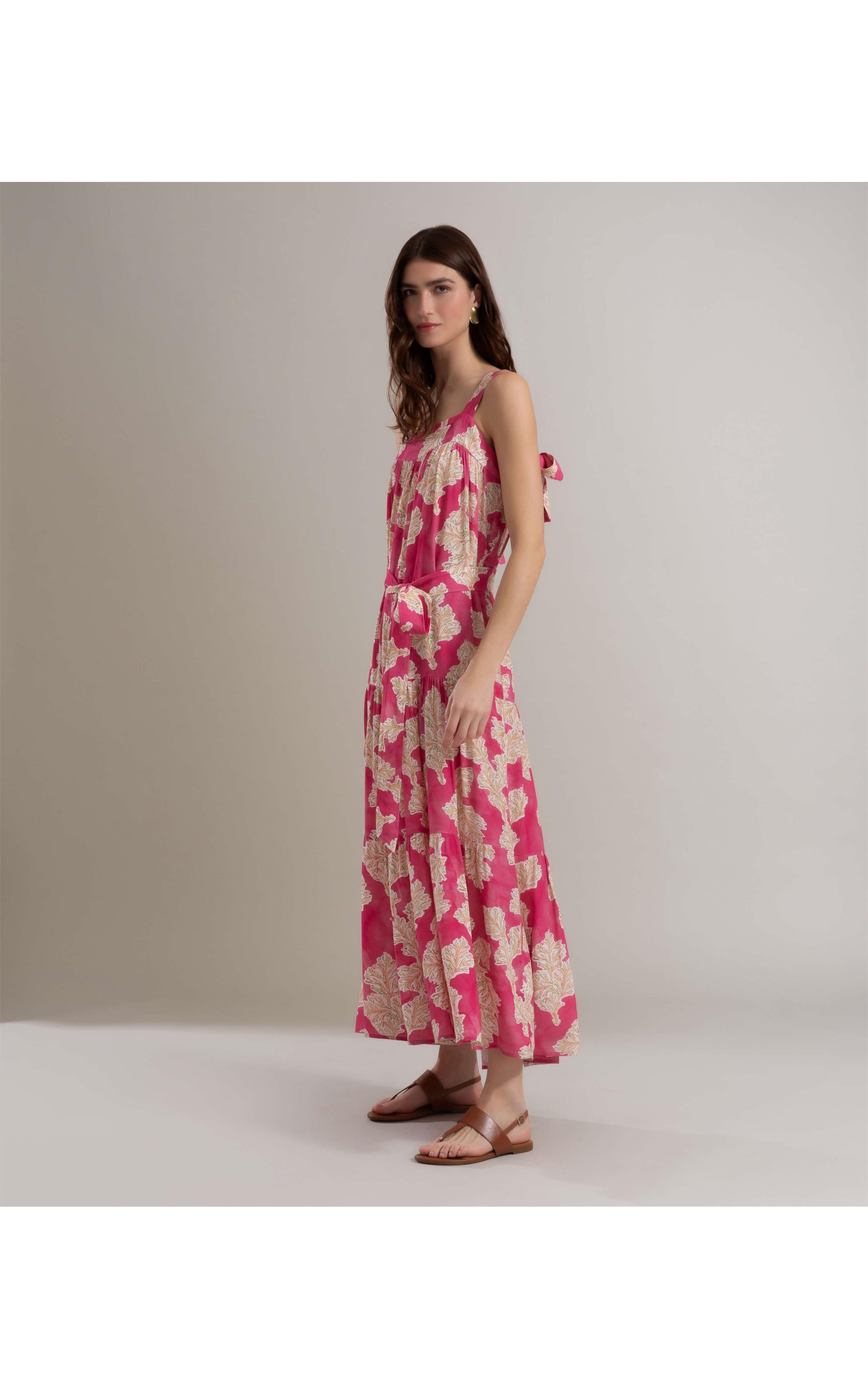 Vestido Ipanema Viscose Est Algas Pink