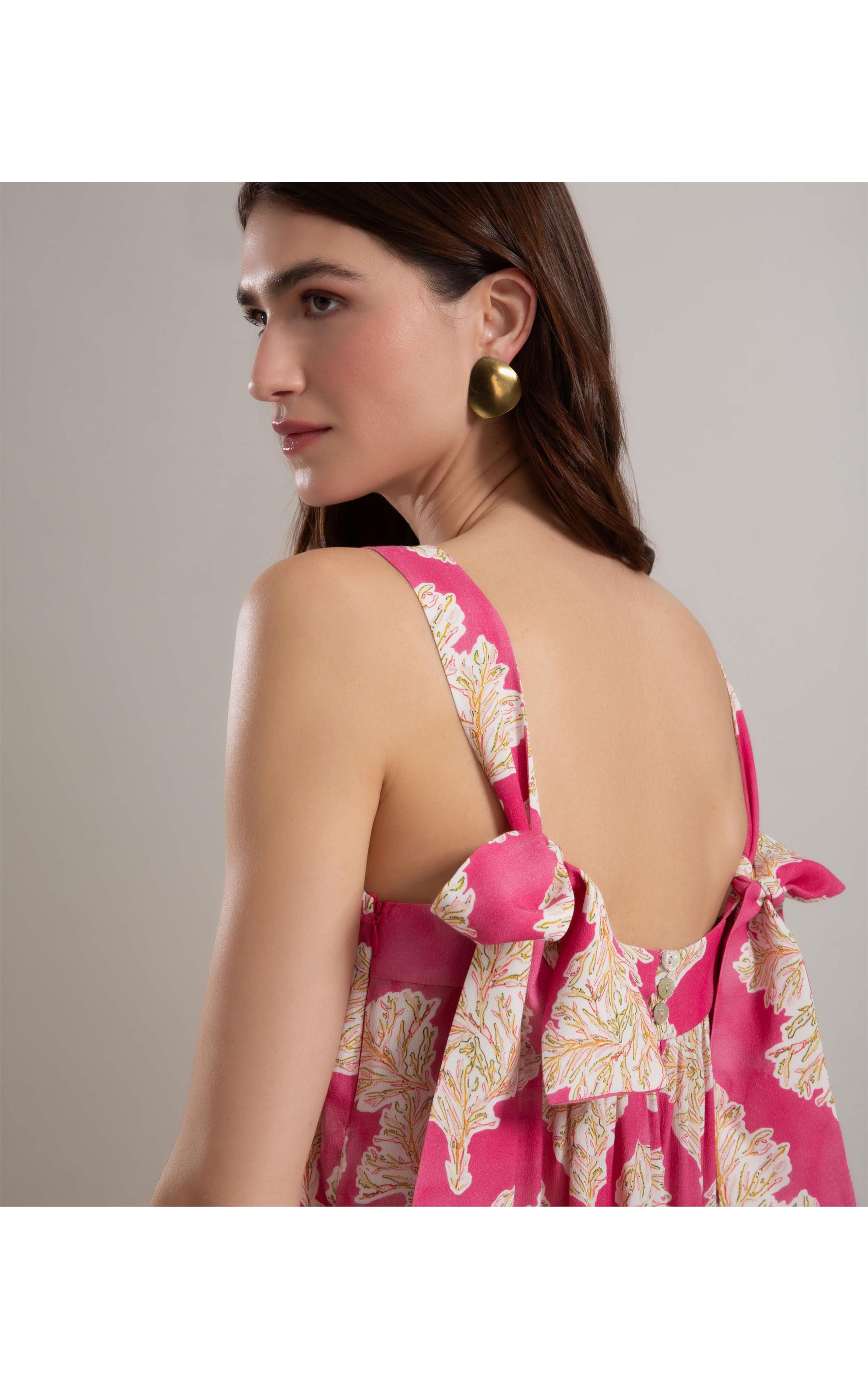 Vestido Ipanema Viscose Est Algas Pink